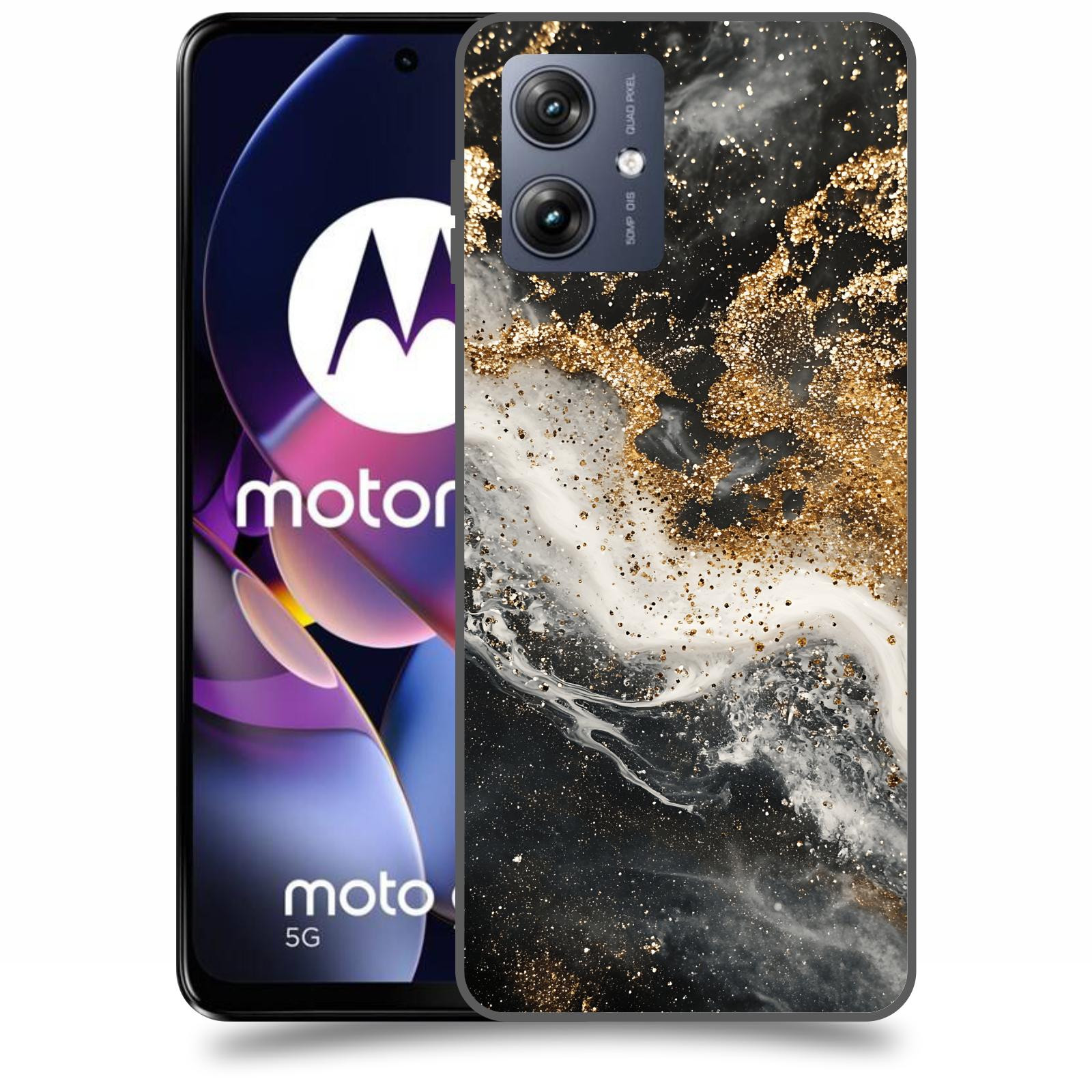 ACOVER Kryt na mobil Motorola Moto G54 5G - Liquid Gold I
