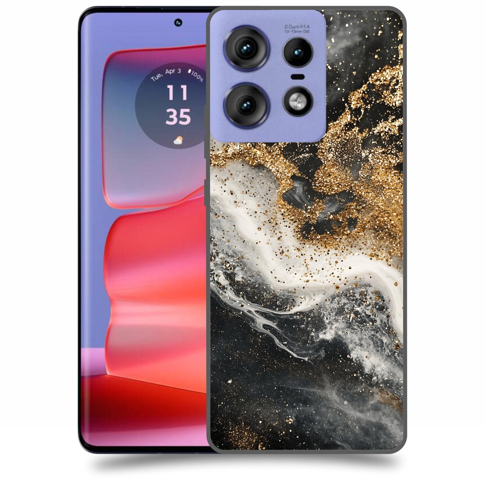 ACOVER Kryt na mobil Motorola Edge 50 Pro - Liquid Gold I