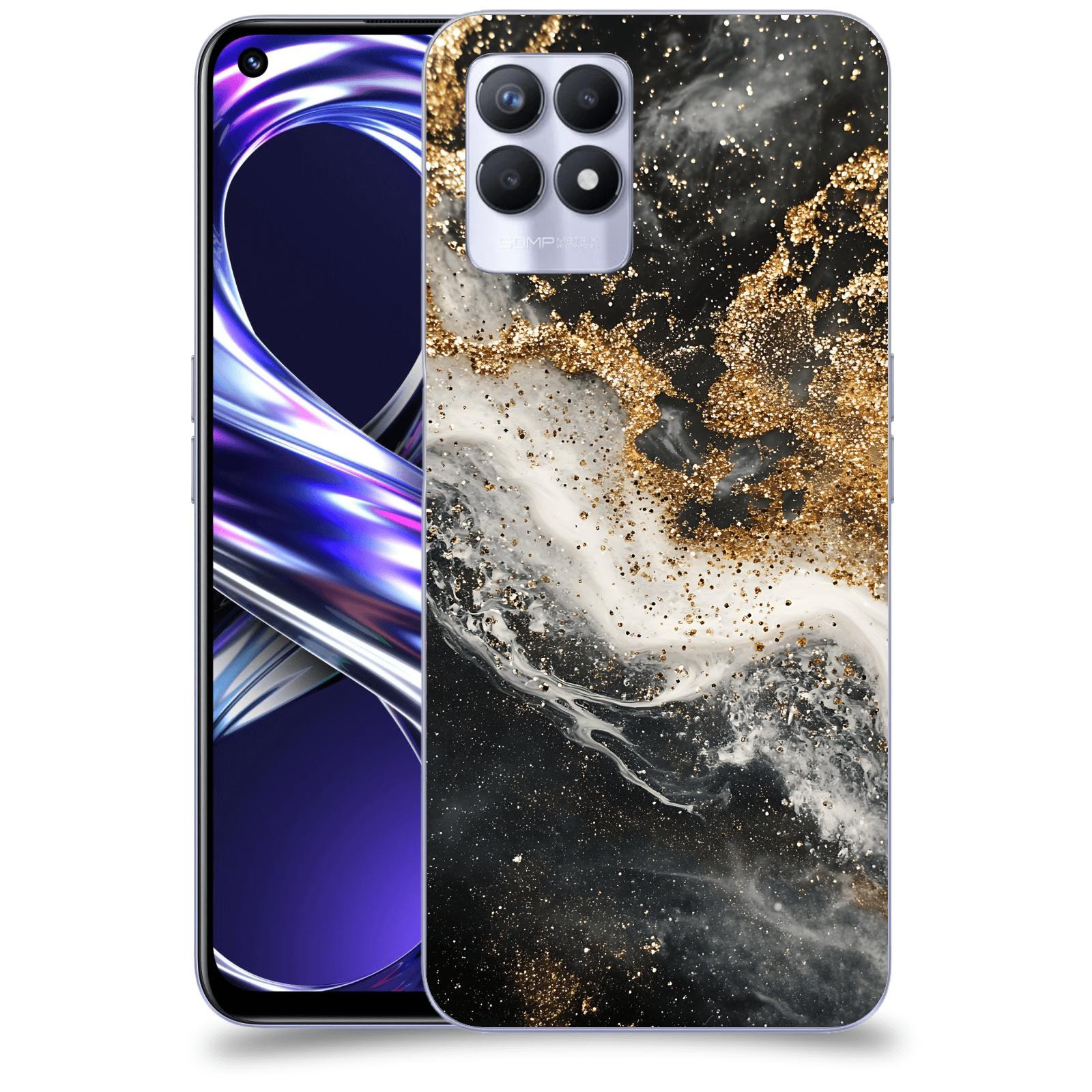 ACOVER Kryt na mobil Realme 8i - Liquid Gold I