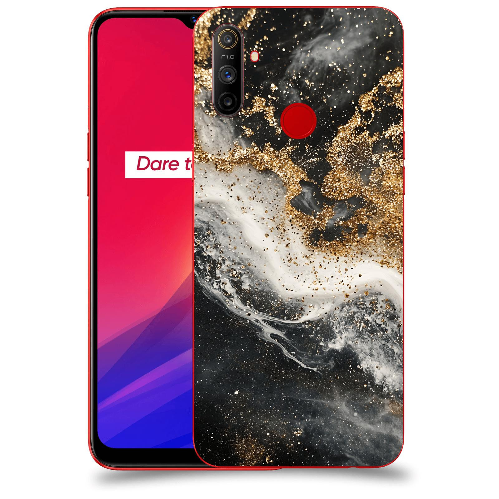 ACOVER Kryt na mobil Realme C3 - Liquid Gold I