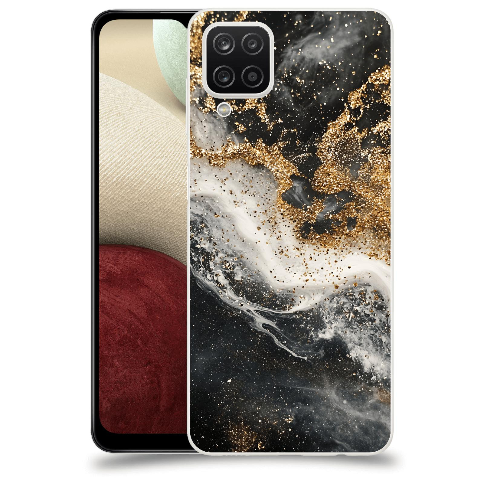 ACOVER Kryt na mobil Samsung Galaxy A12 A125F - Liquid Gold I