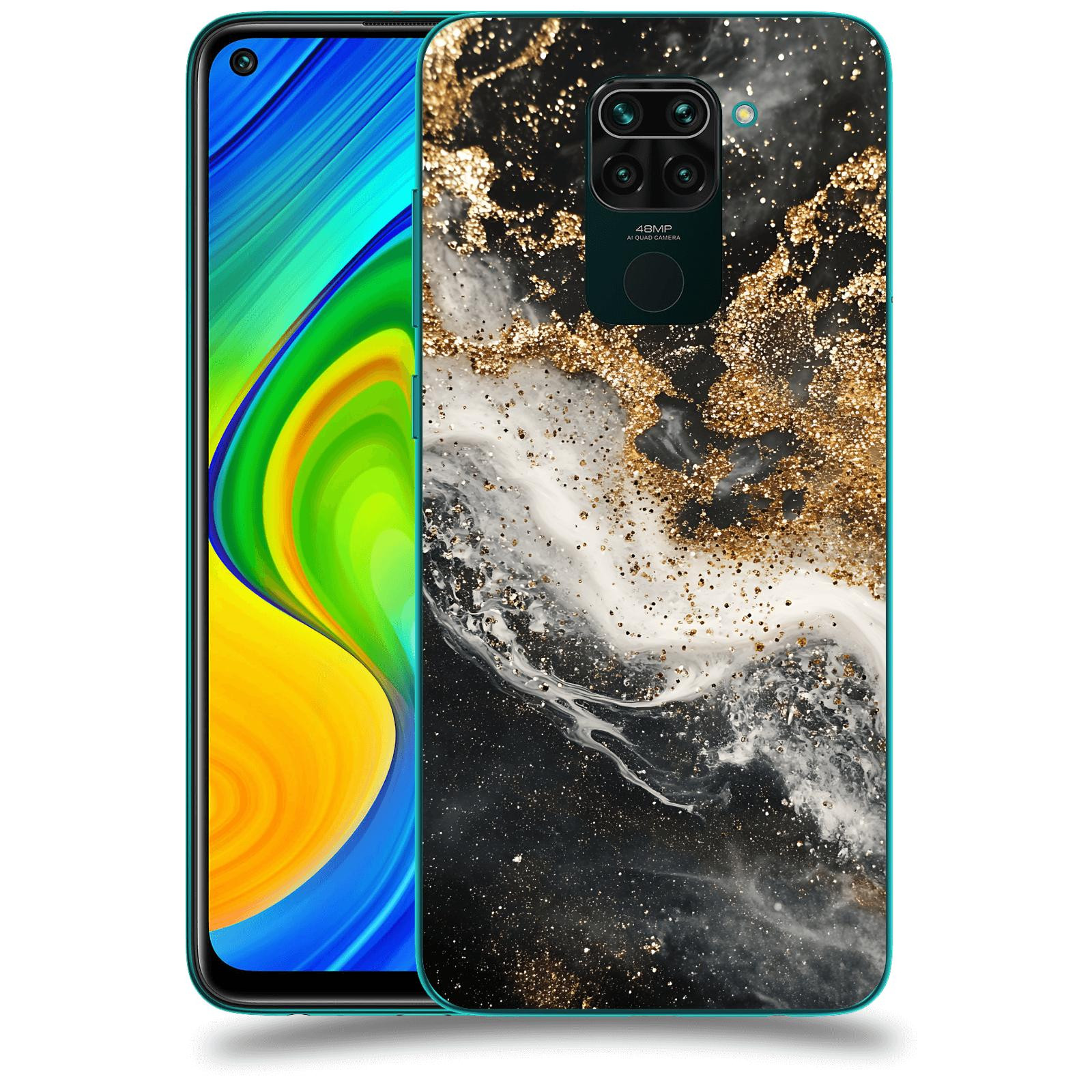 ACOVER Kryt na mobil Xiaomi Redmi Note 9 - Liquid Gold I