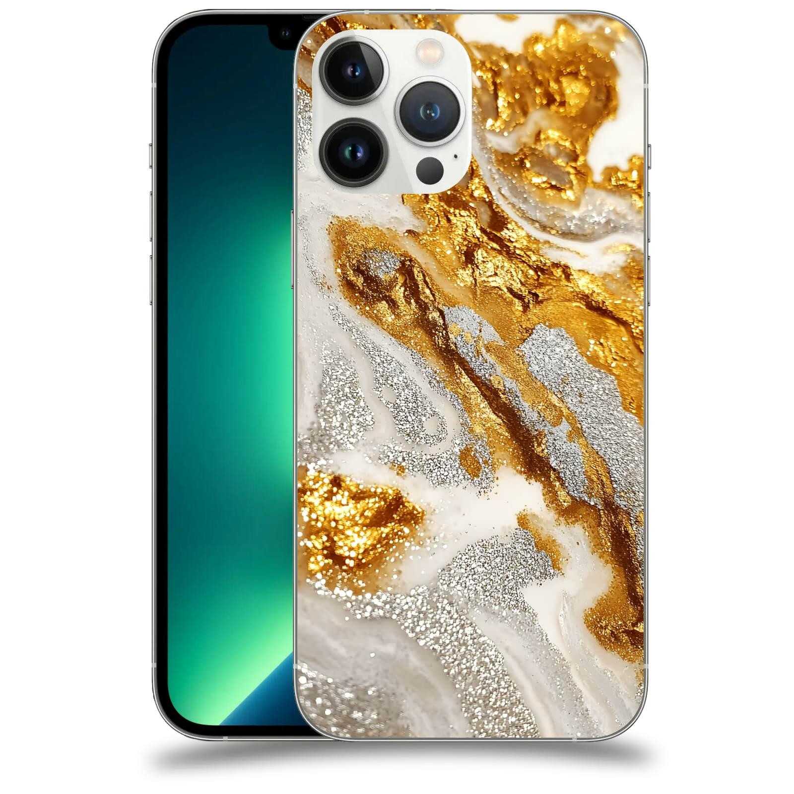 ACOVER Kryt na mobil Apple iPhone 13 Pro Max - Liquid Gold II