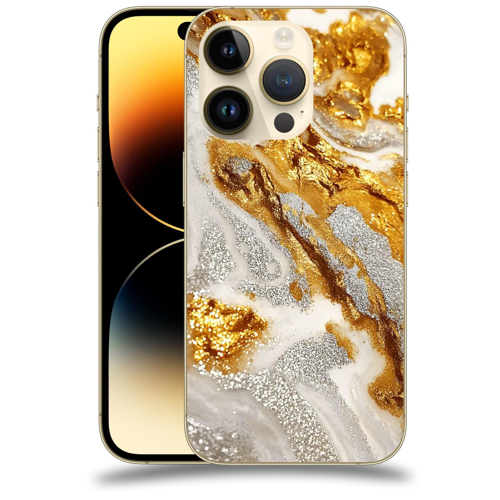 ACOVER Kryt na mobil Apple iPhone 14 Pro - Liquid Gold II