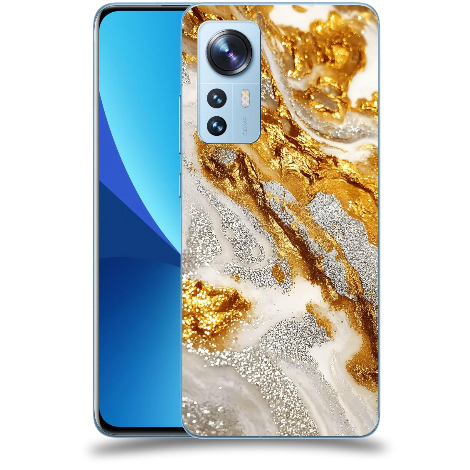 ACOVER Kryt na mobil Xiaomi 12 - Liquid Gold II