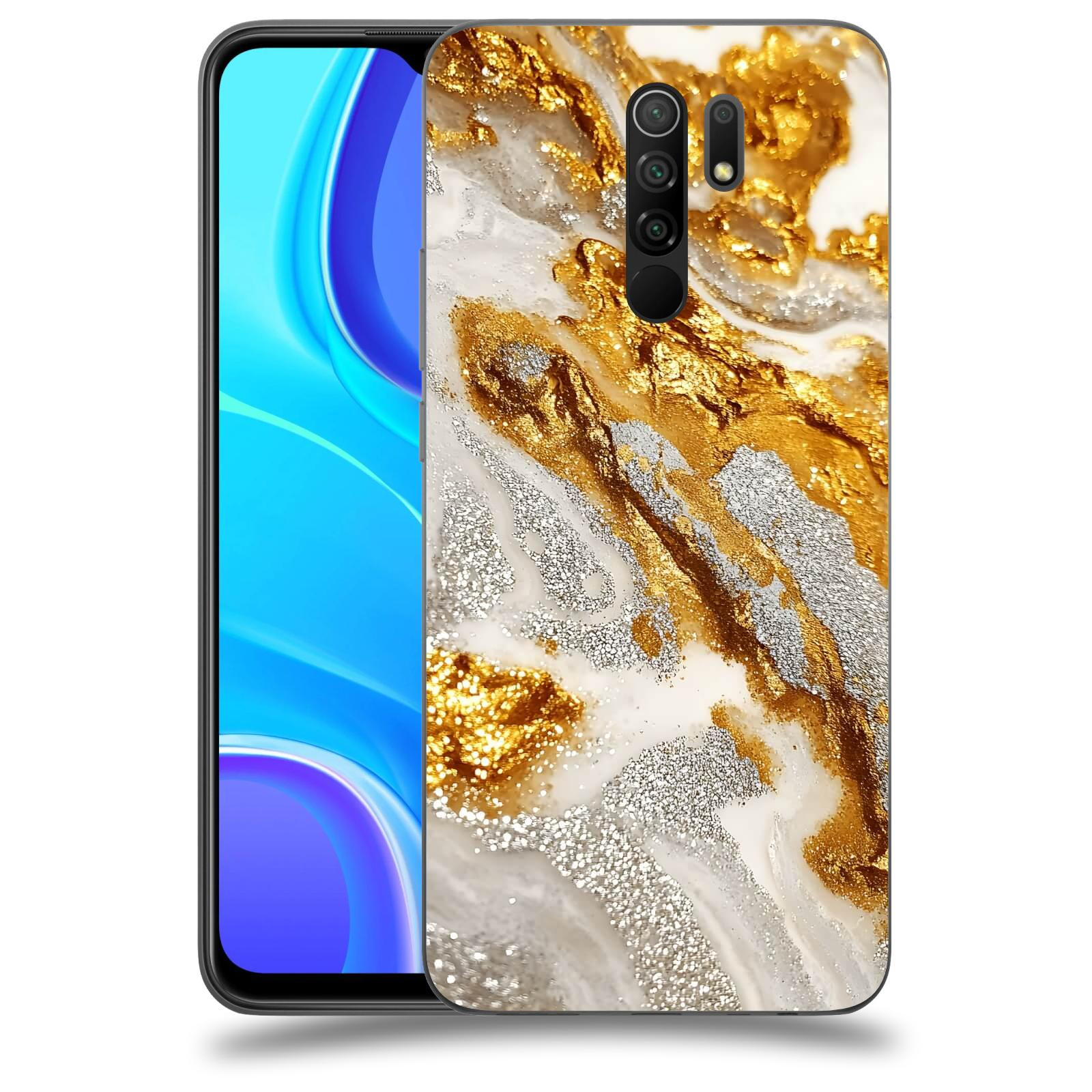ACOVER Kryt na mobil Xiaomi Redmi 9 - Liquid Gold II