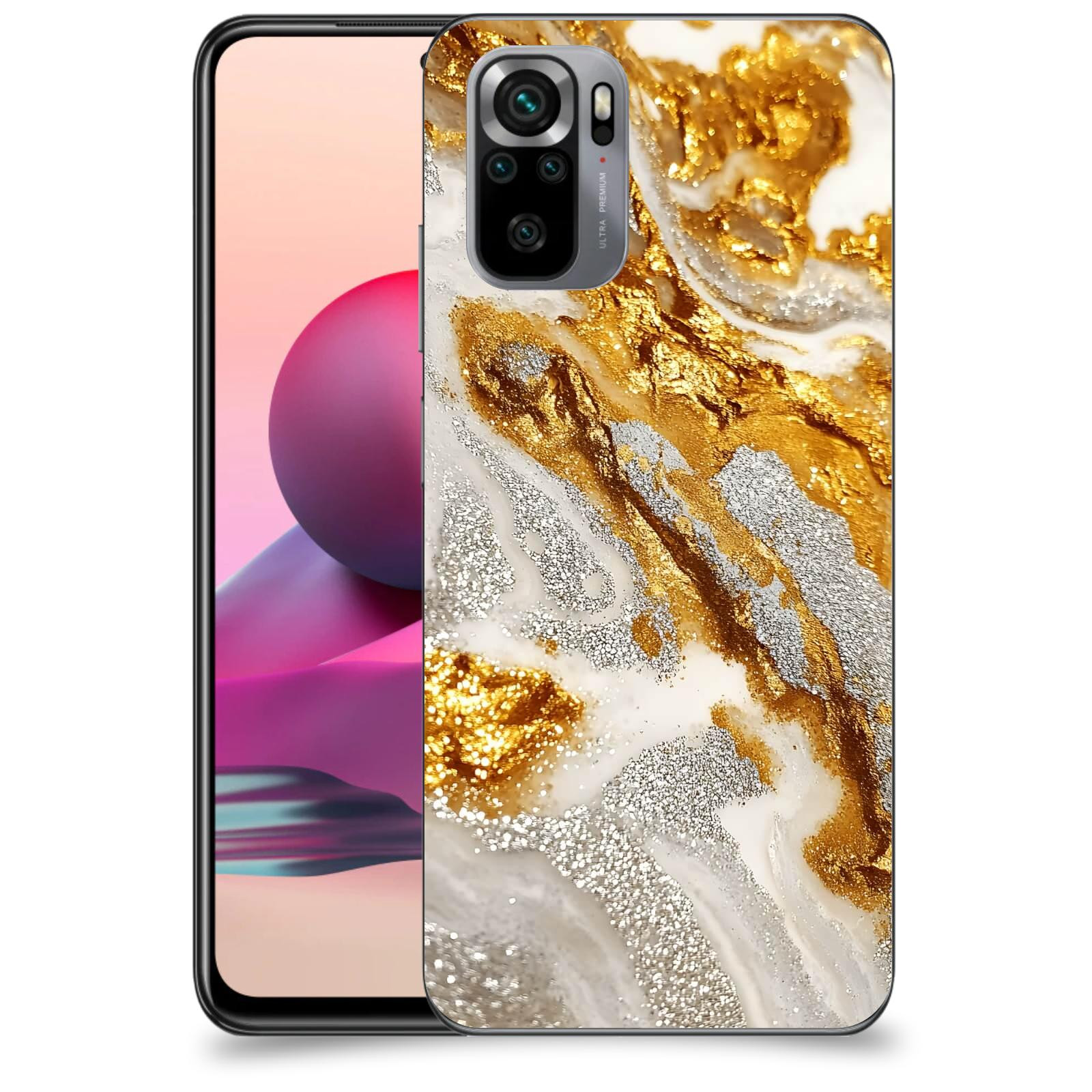 ACOVER Kryt na mobil Xiaomi Redmi Note 10S - Liquid Gold II