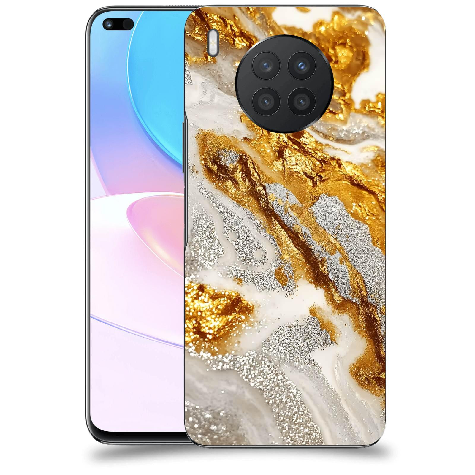 ACOVER Kryt na mobil Honor 50 Lite - Liquid Gold II