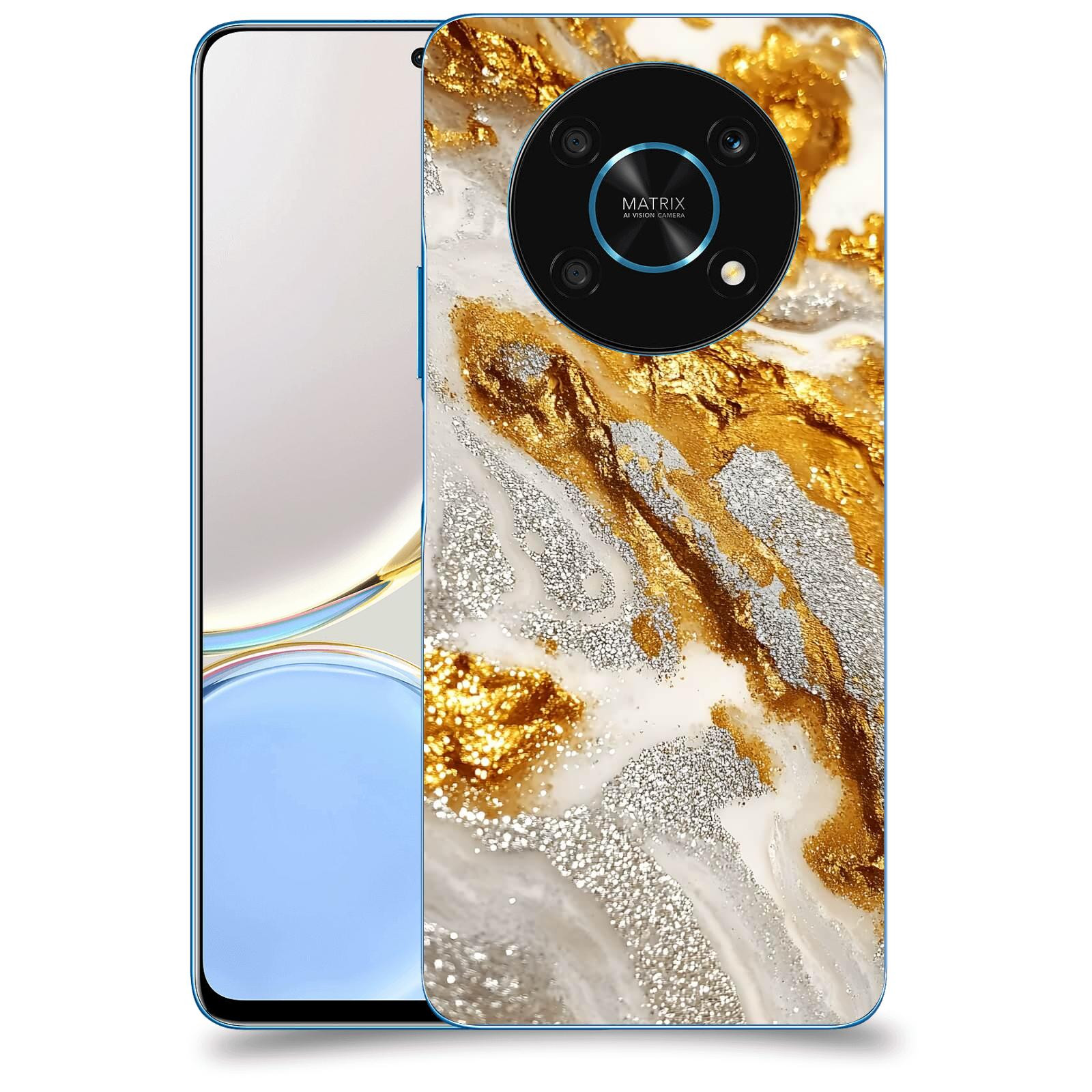 ACOVER Kryt na mobil Honor Magic 4 Lite 5G - Liquid Gold II