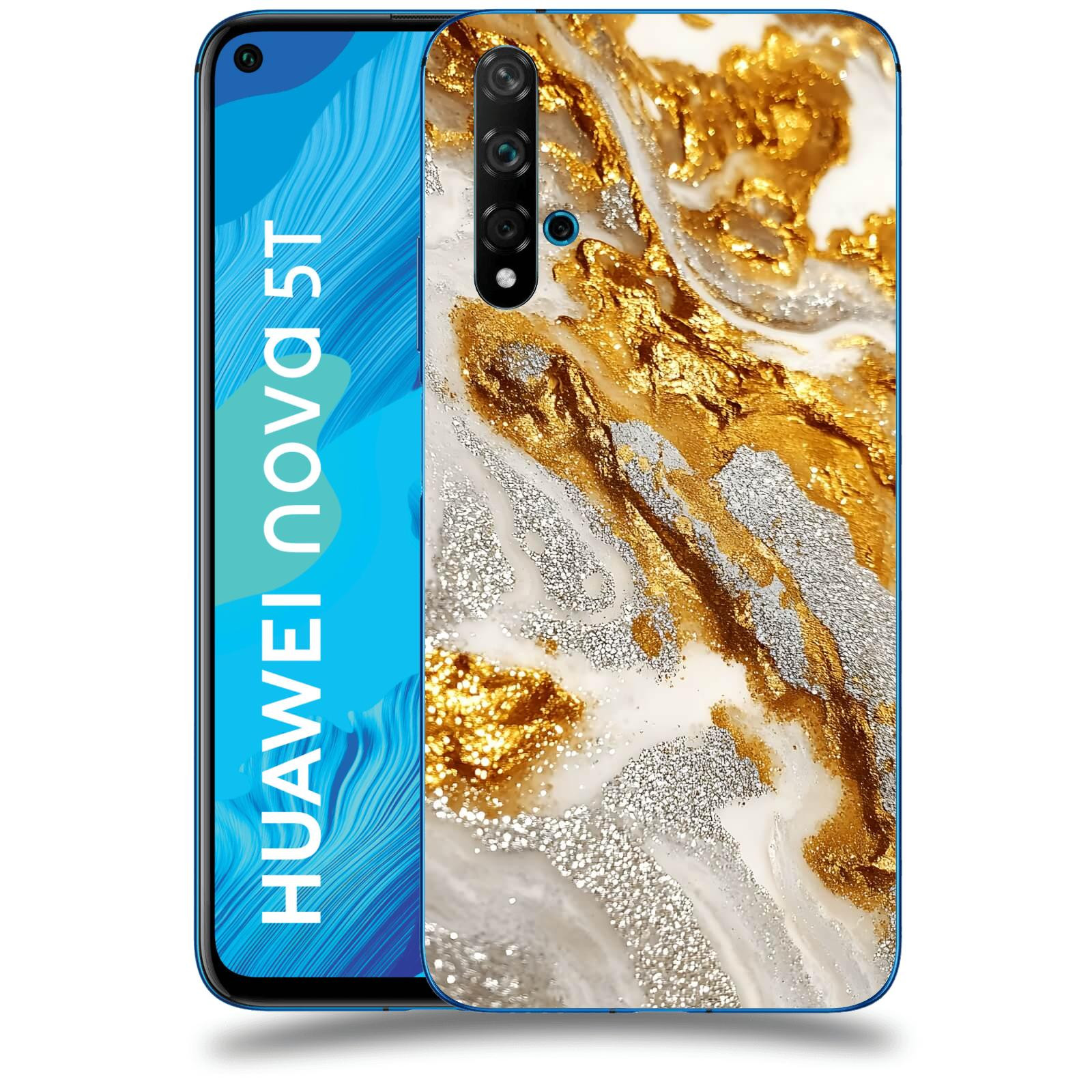 ACOVER Kryt na mobil Huawei Nova 5T - Liquid Gold II