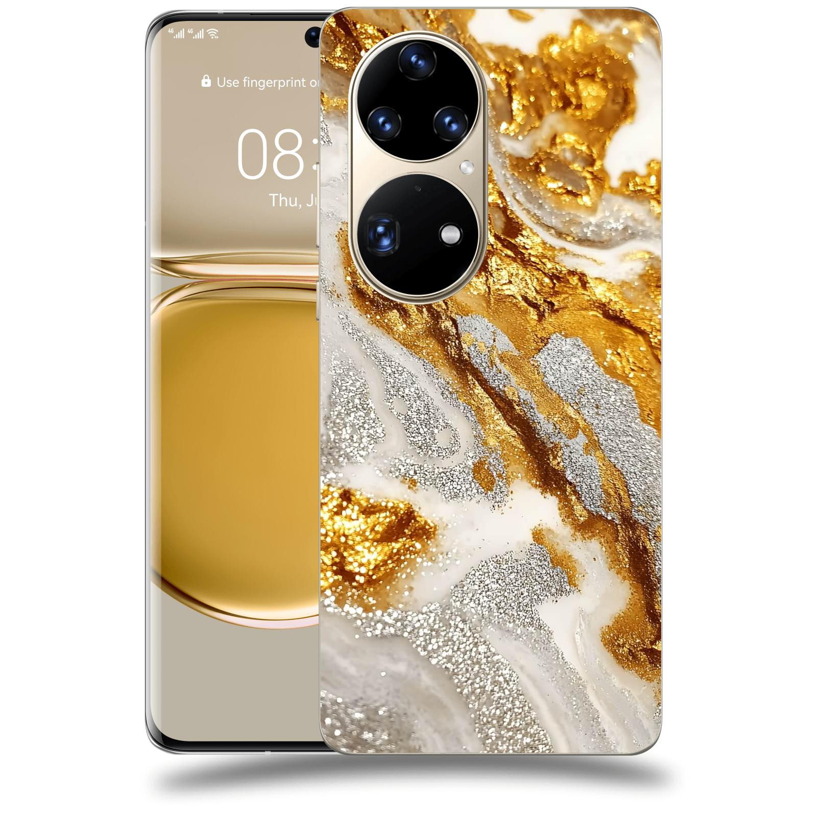 ACOVER Kryt na mobil Huawei P50 - Liquid Gold II
