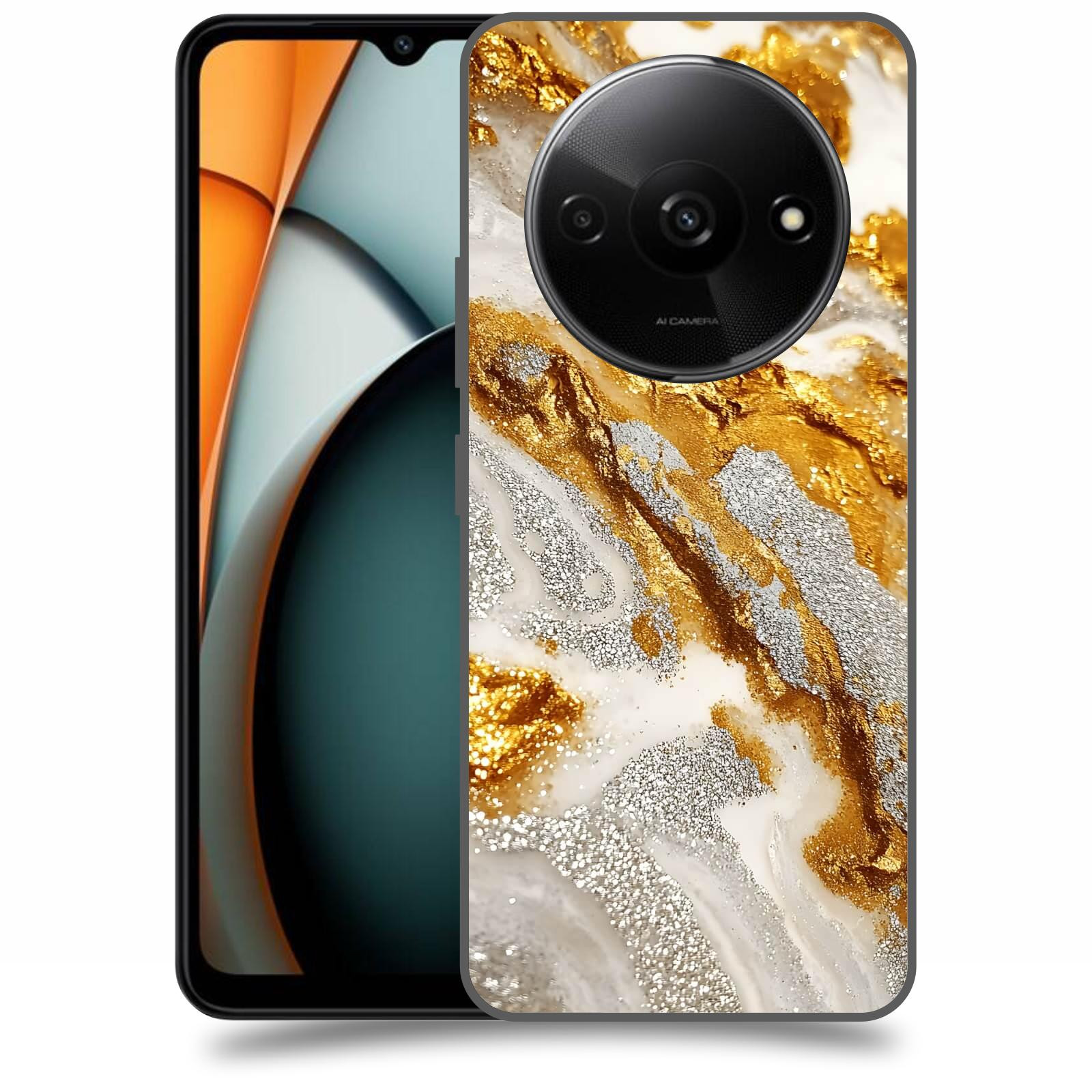 ACOVER Kryt na mobil Xiaomi Redmi A3 - Liquid Gold II