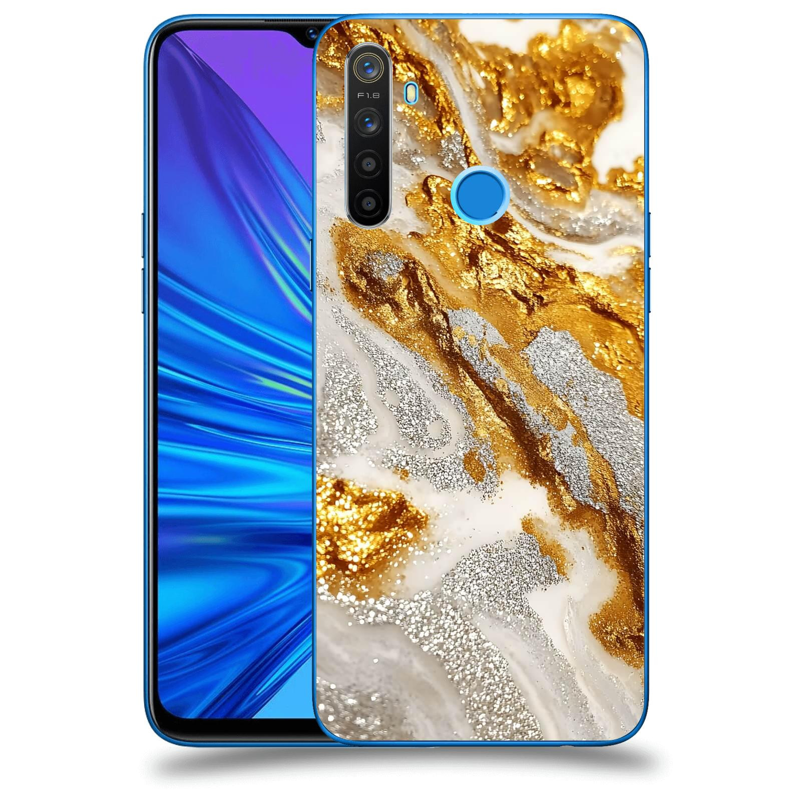 ACOVER Kryt na mobil Realme 5 - Liquid Gold II