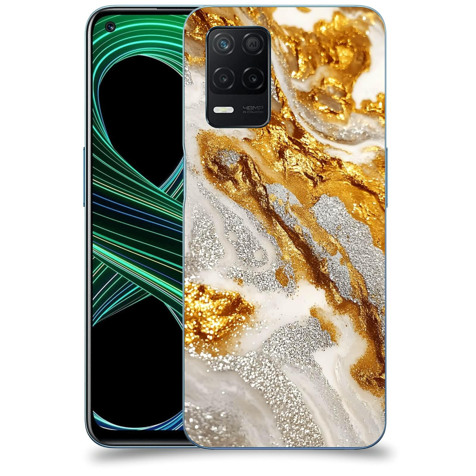 ACOVER Kryt na mobil Realme 8 5G - Liquid Gold II