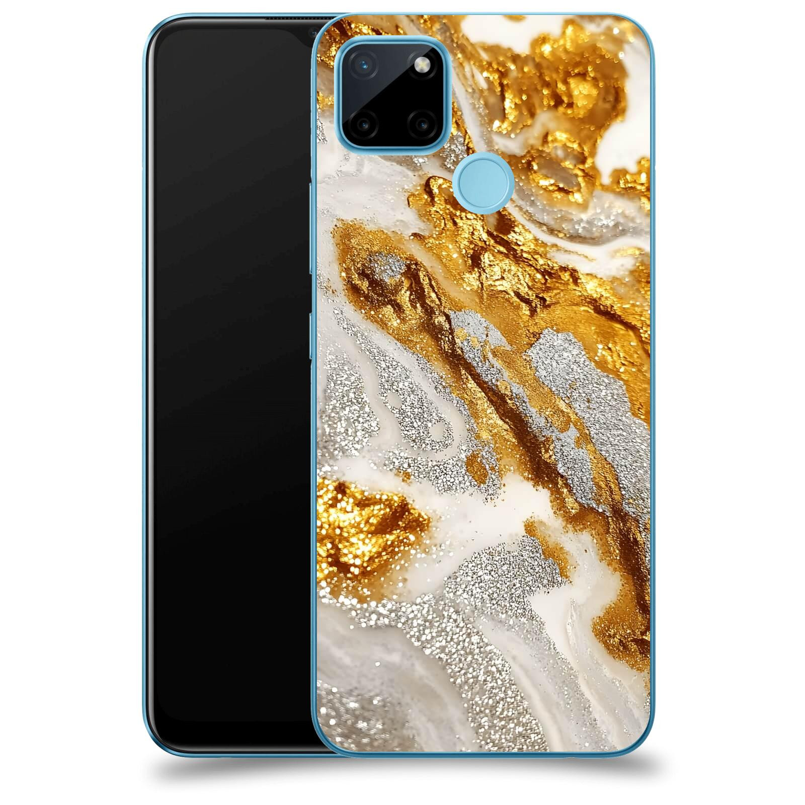 ACOVER Kryt na mobil Realme C21Y - Liquid Gold II
