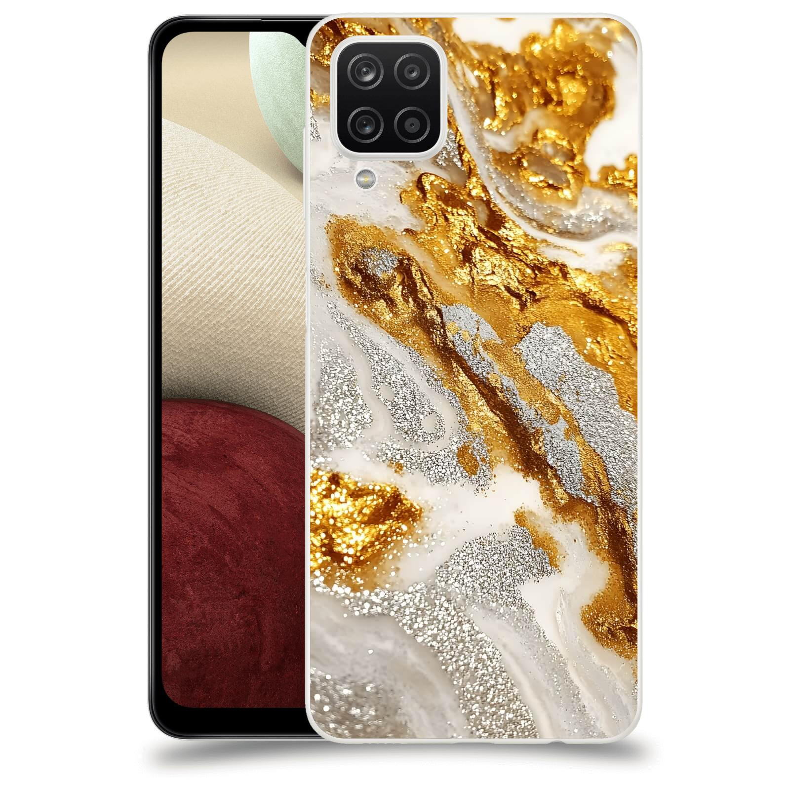 ACOVER Kryt na mobil Samsung Galaxy A12 A125F - Liquid Gold II