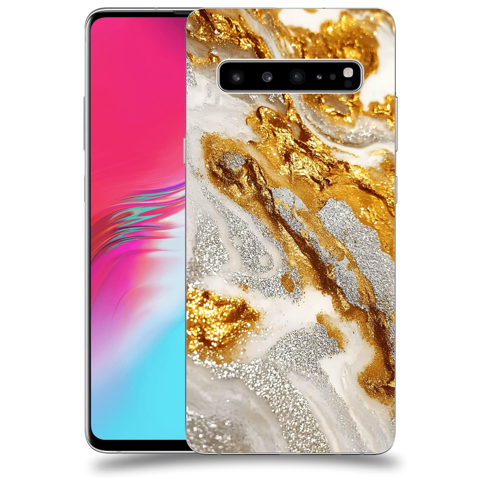 ACOVER Kryt na mobil Samsung Galaxy S10 G973 - Liquid Gold II