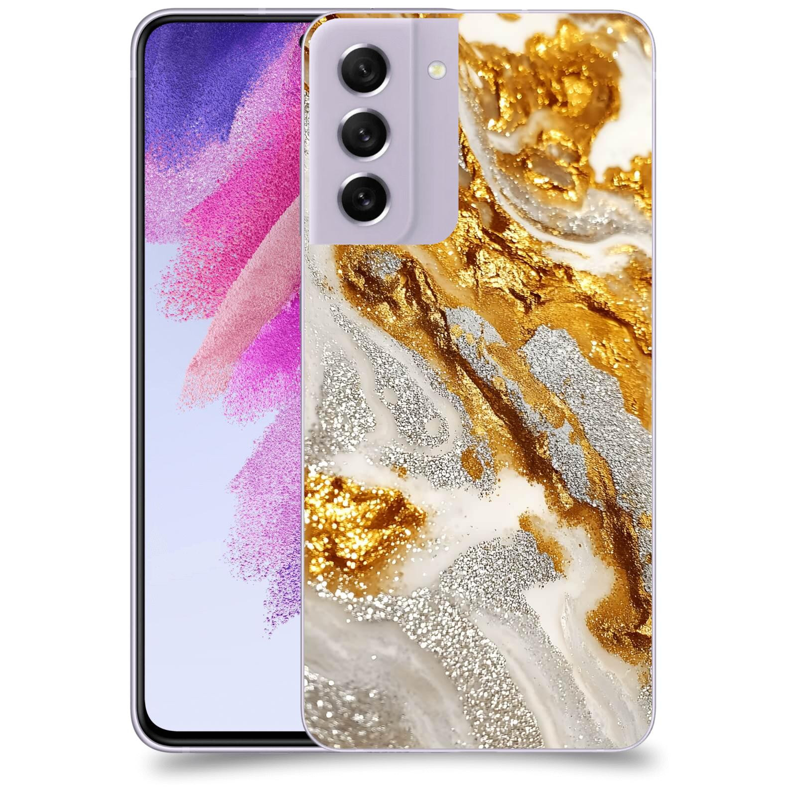 ACOVER Kryt na mobil Samsung Galaxy S21 FE 5G - Liquid Gold II