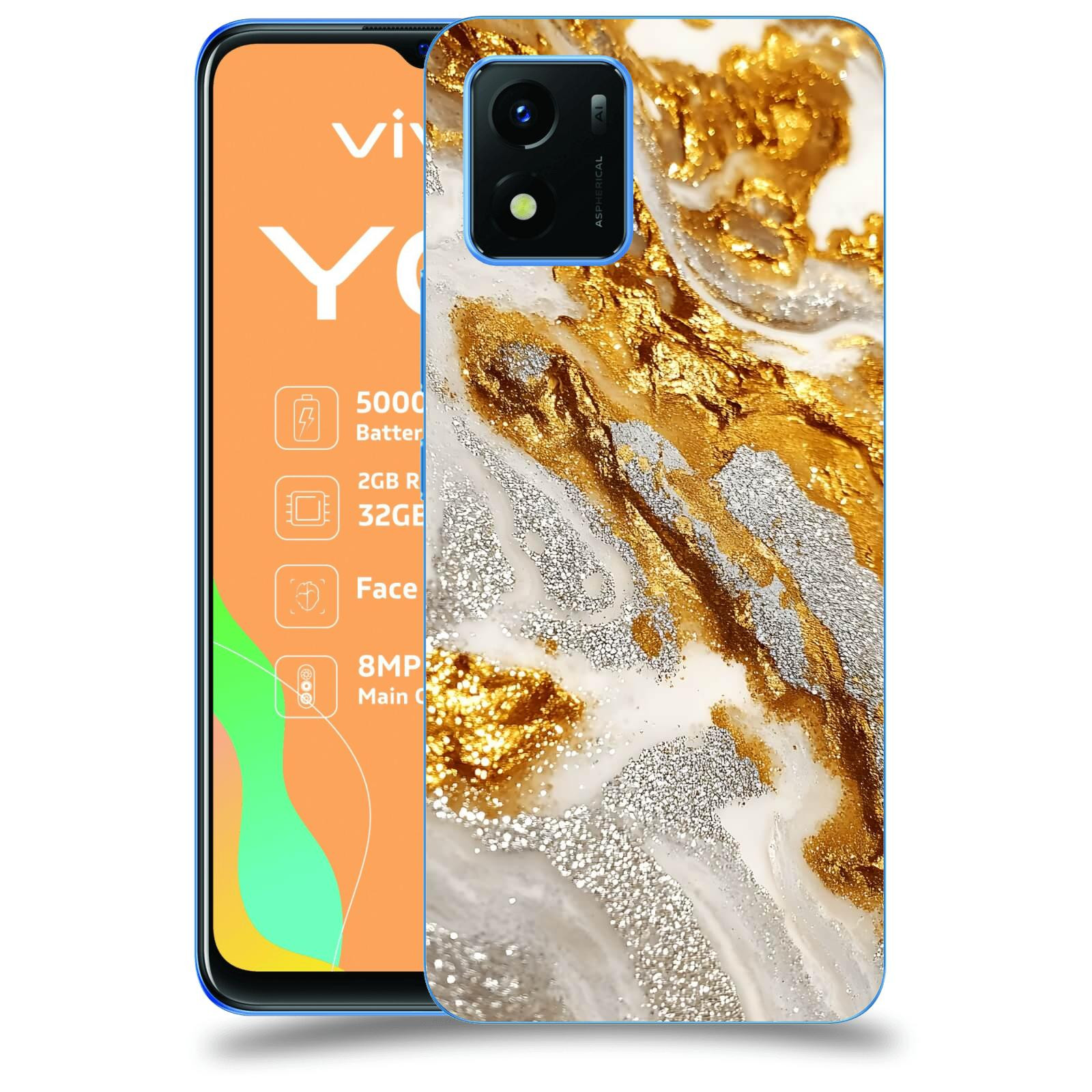 ACOVER Kryt na mobil Vivo Y01 - Liquid Gold II