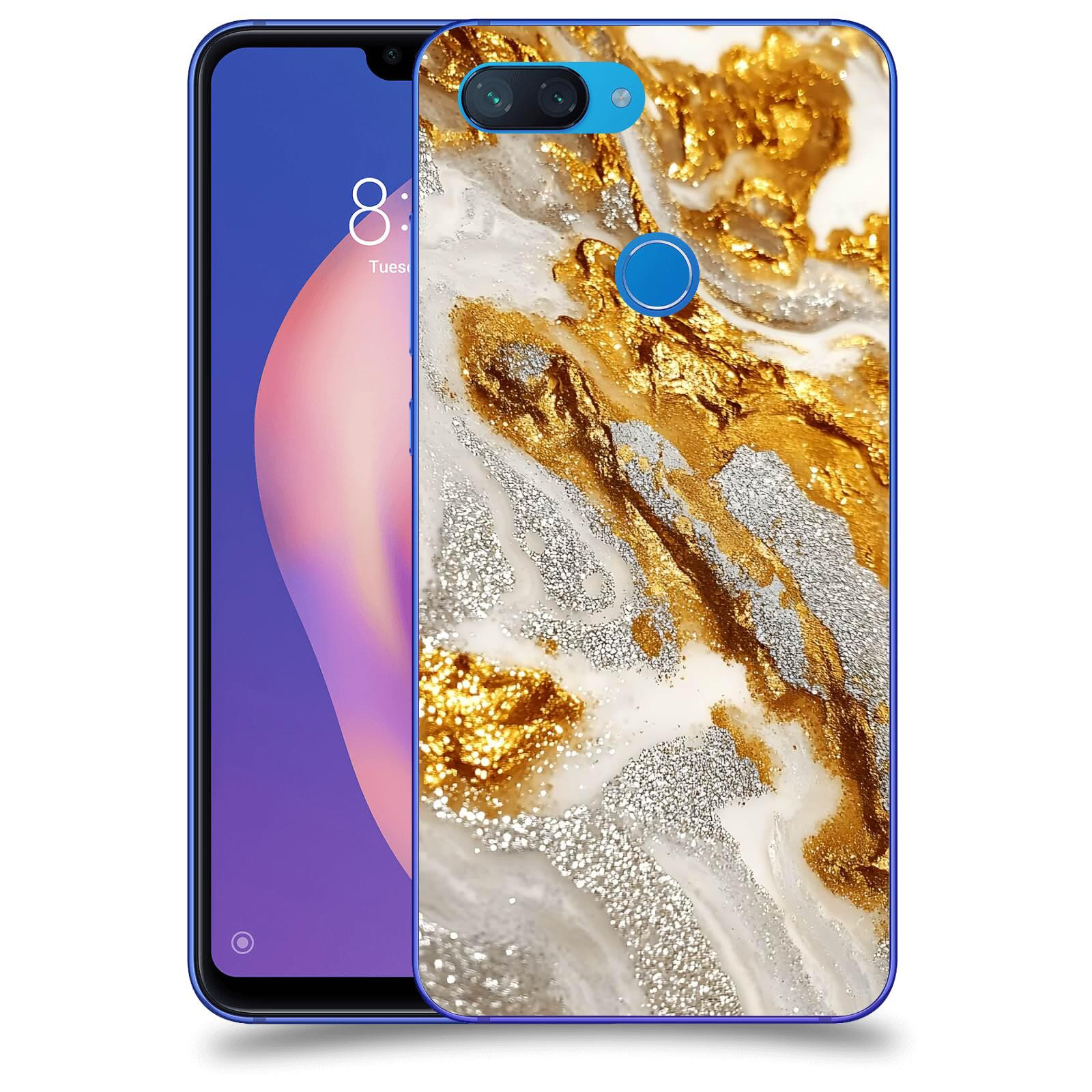 ACOVER Kryt na mobil Xiaomi Mi 8 Lite - Liquid Gold II