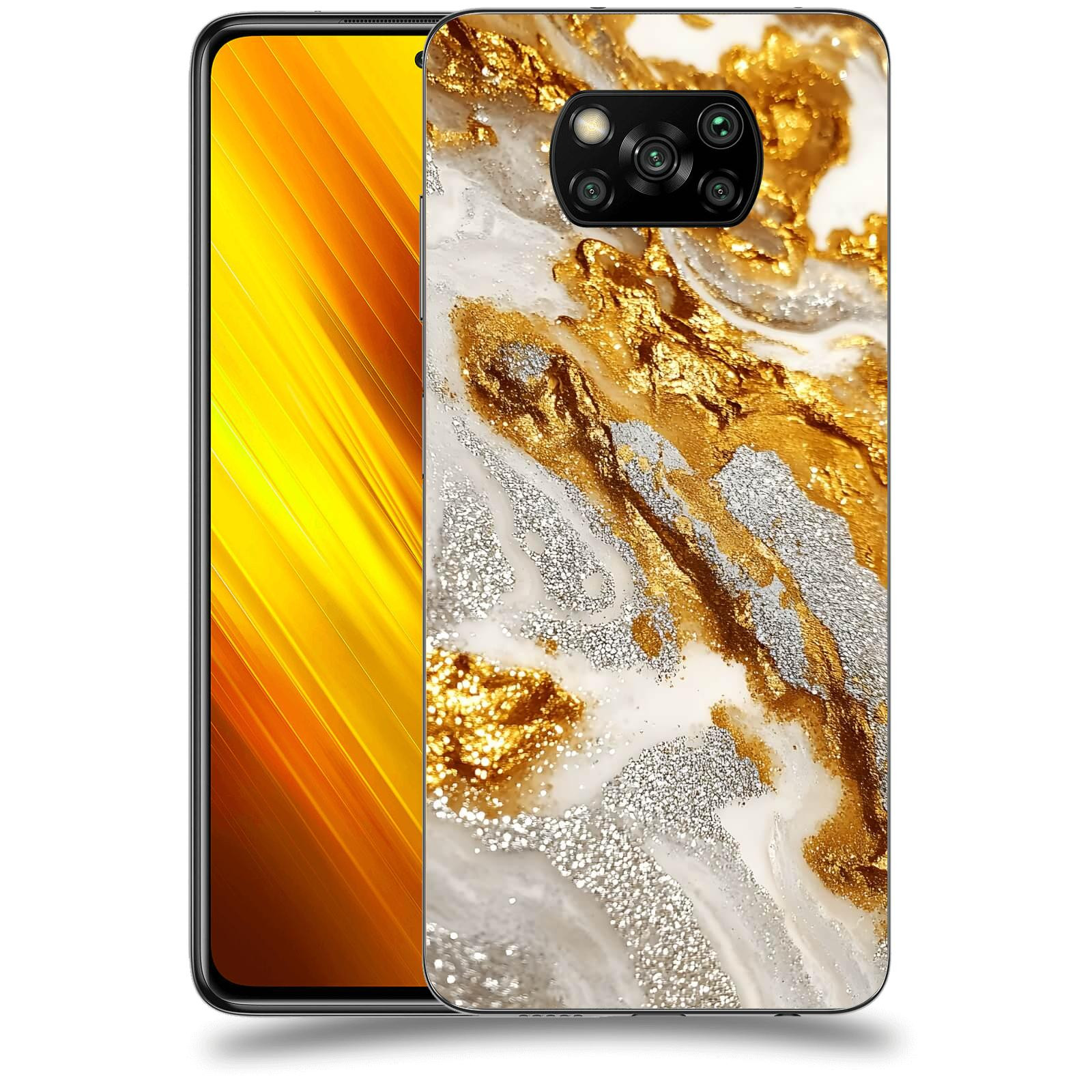 ACOVER Kryt na mobil Xiaomi Poco X3 - Liquid Gold II