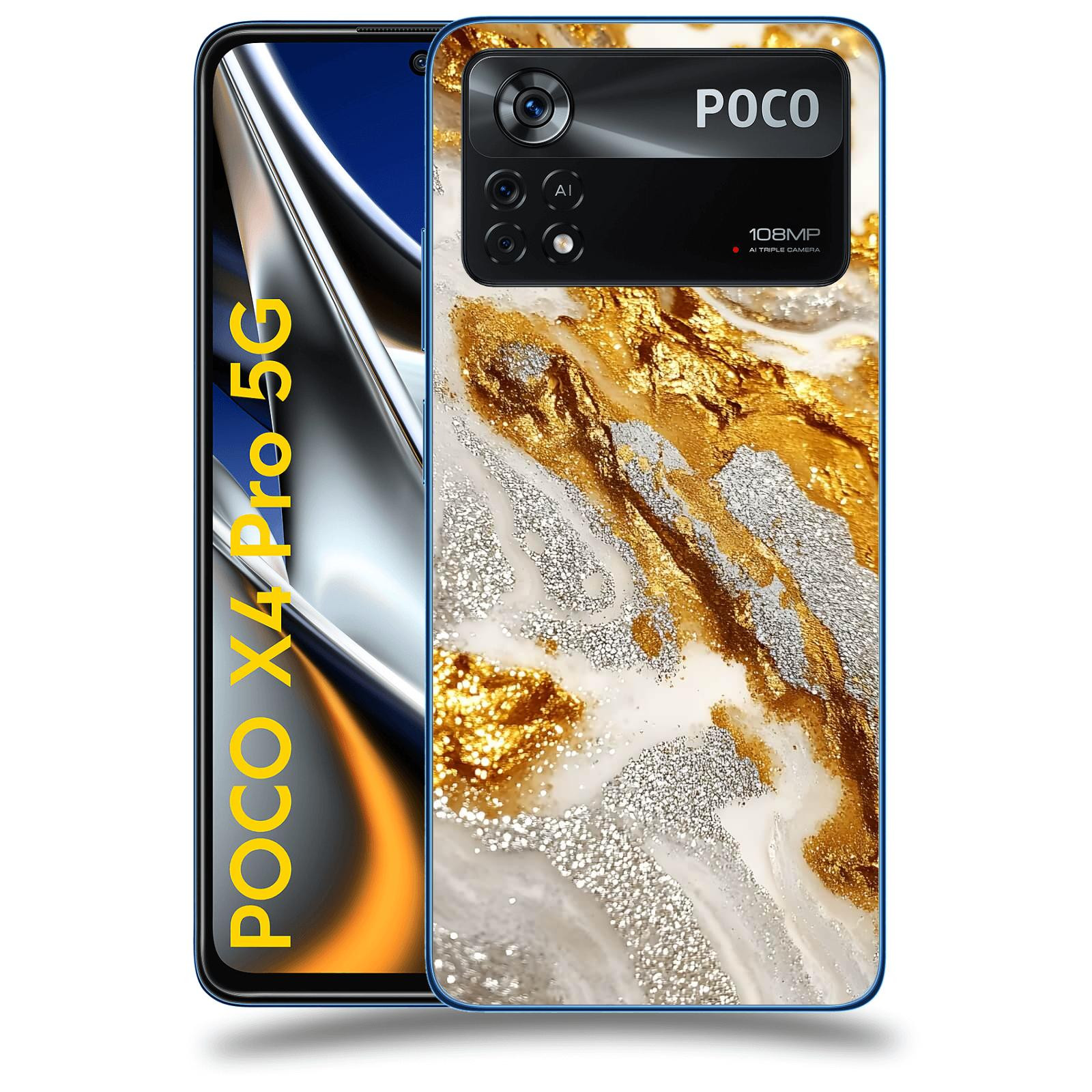 ACOVER Kryt na mobil Xiaomi Poco X4 Pro 5G - Liquid Gold II