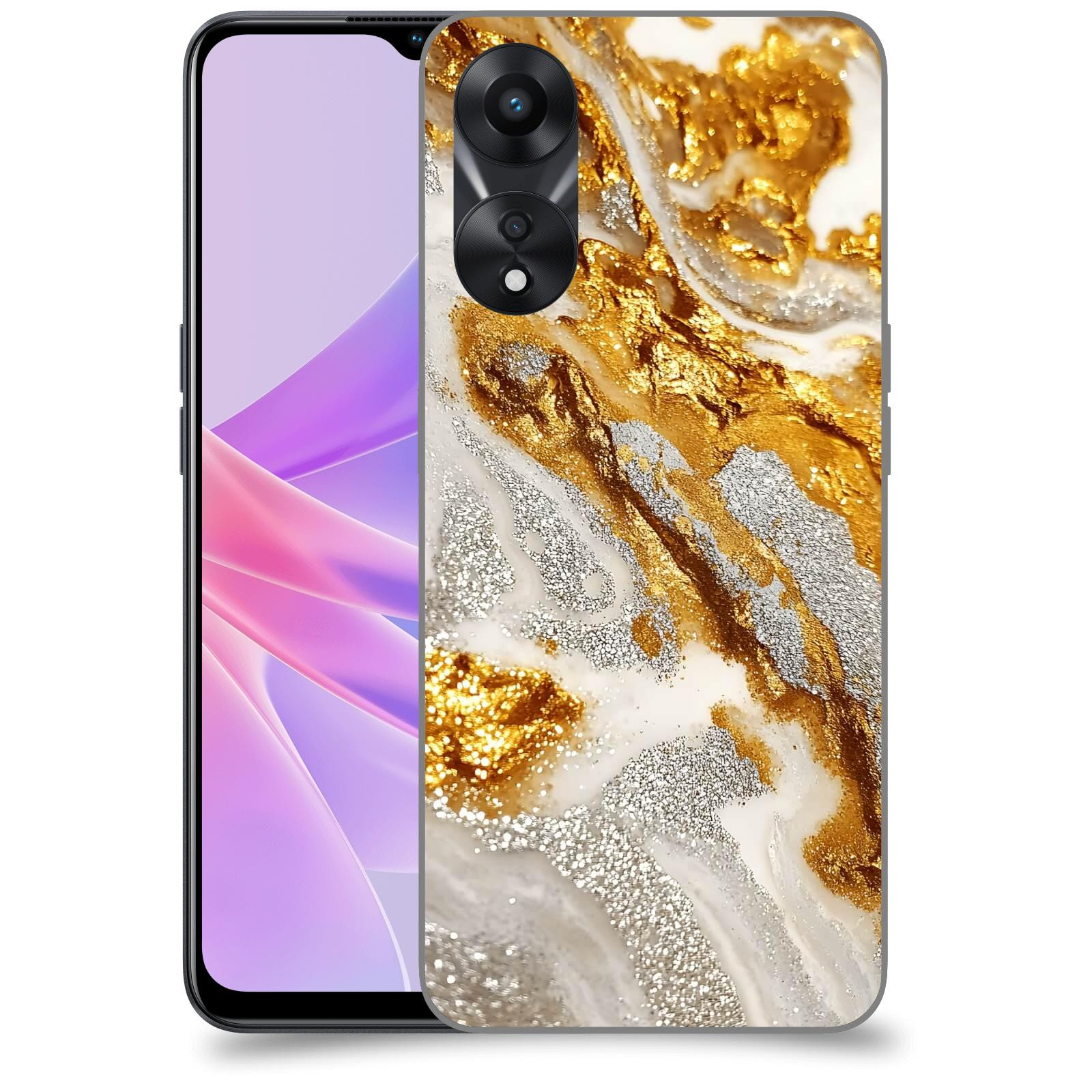 ACOVER Kryt na mobil OPPO A78 5G - Liquid Gold II