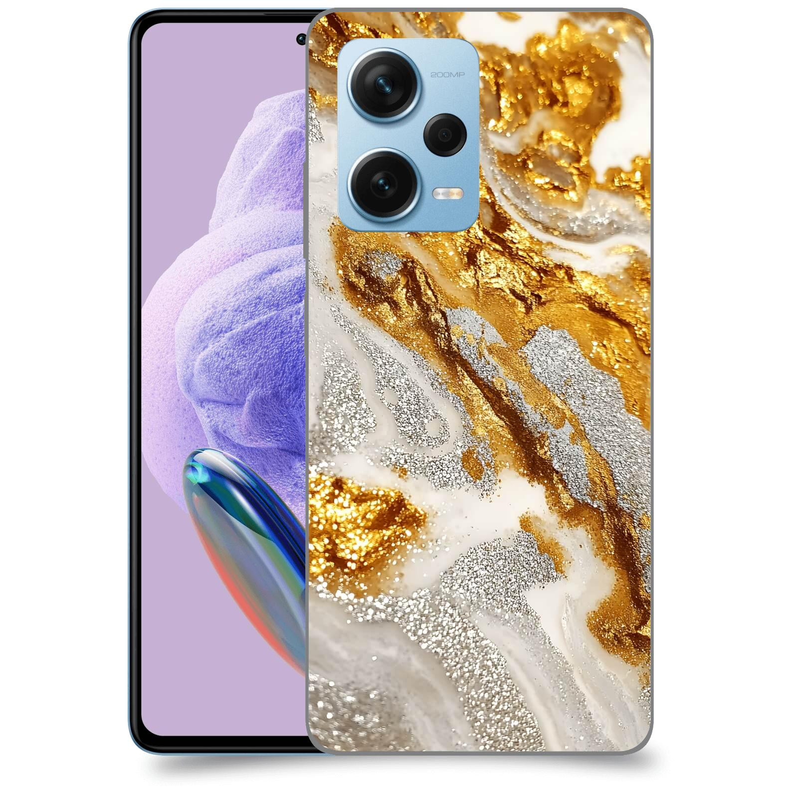 ACOVER Kryt na mobil Xiaomi Redmi Note 12 Pro+ 5G - Liquid Gold II