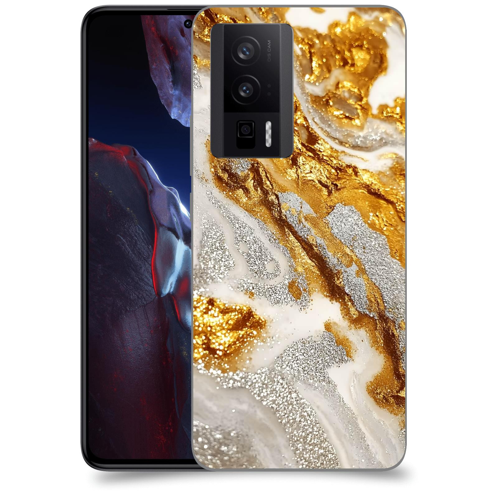 ACOVER Kryt na mobil Xiaomi Poco F5 Pro 5G - Liquid Gold II