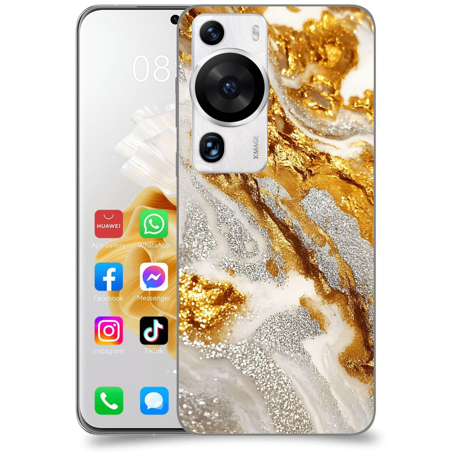 ACOVER Kryt na mobil Huawei P60 Pro - Liquid Gold II