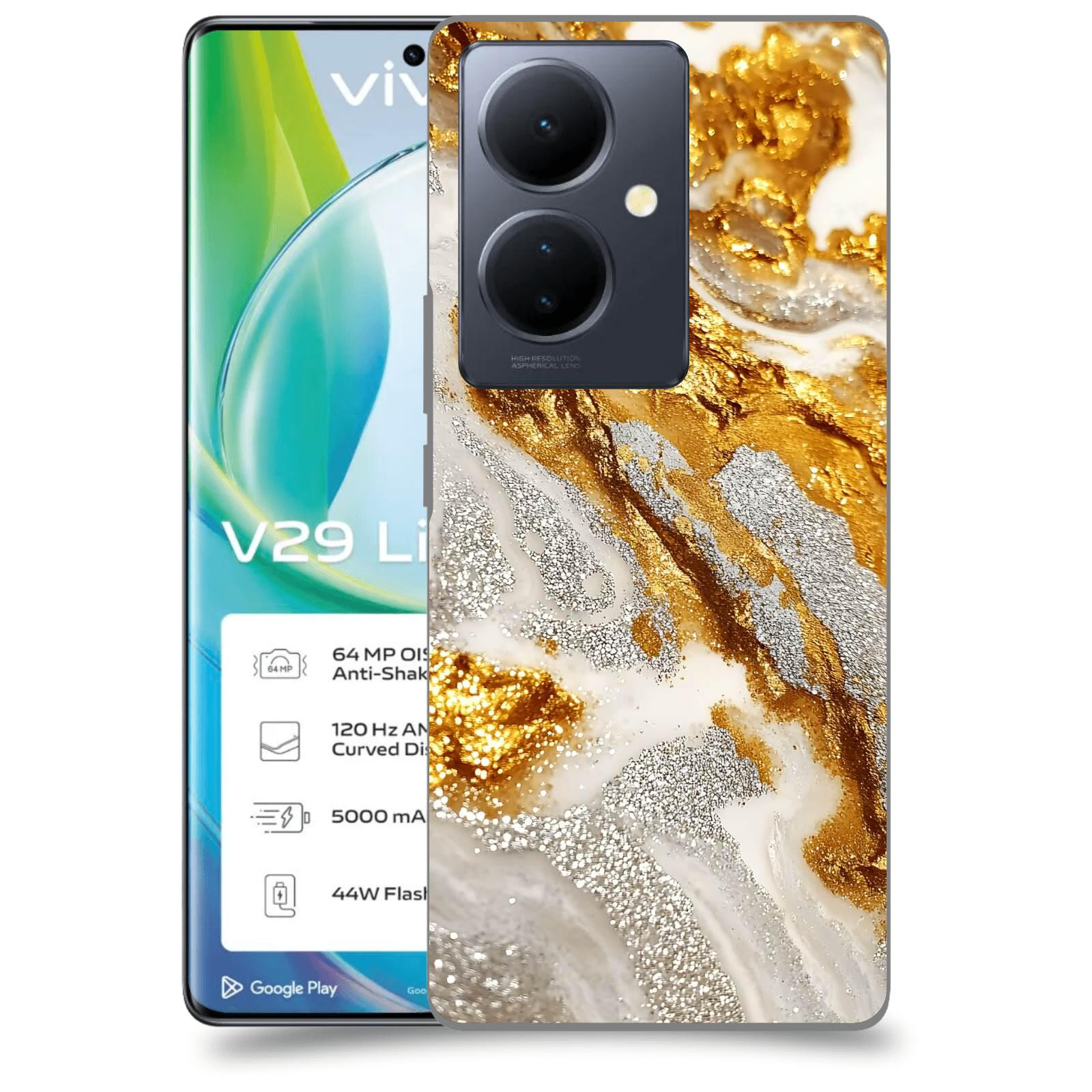ACOVER Kryt na mobil VIVO V29 Lite 5G - Liquid Gold II