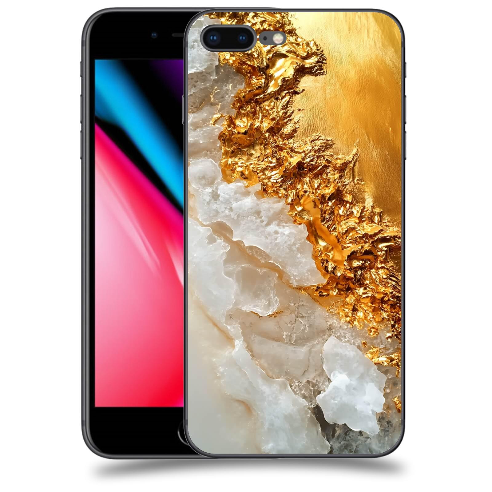 ACOVER Kryt na mobil Apple iPhone 8 Plus - Liquid Gold III