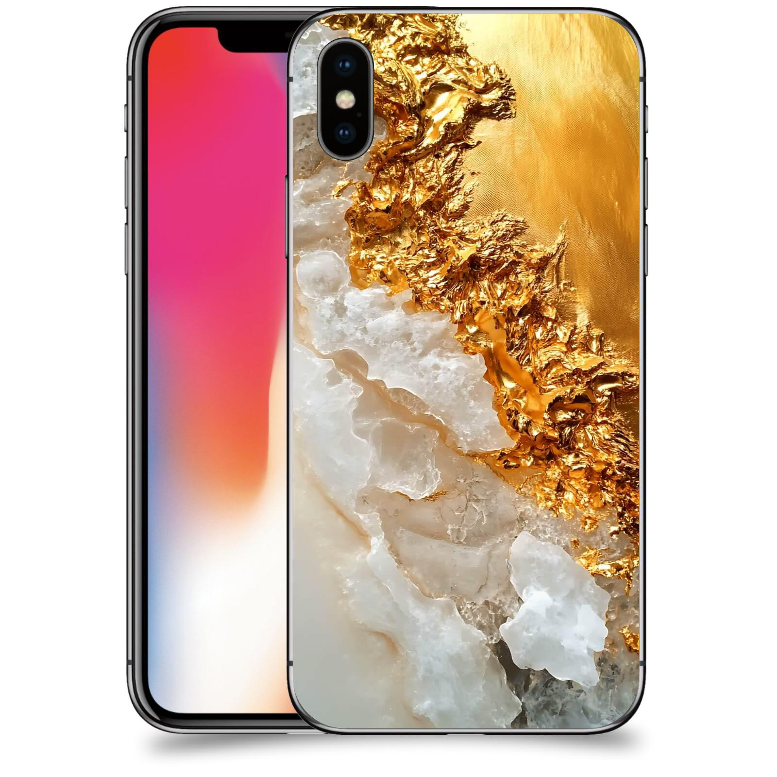 ACOVER Kryt na mobil Apple iPhone X/XS - Liquid Gold III