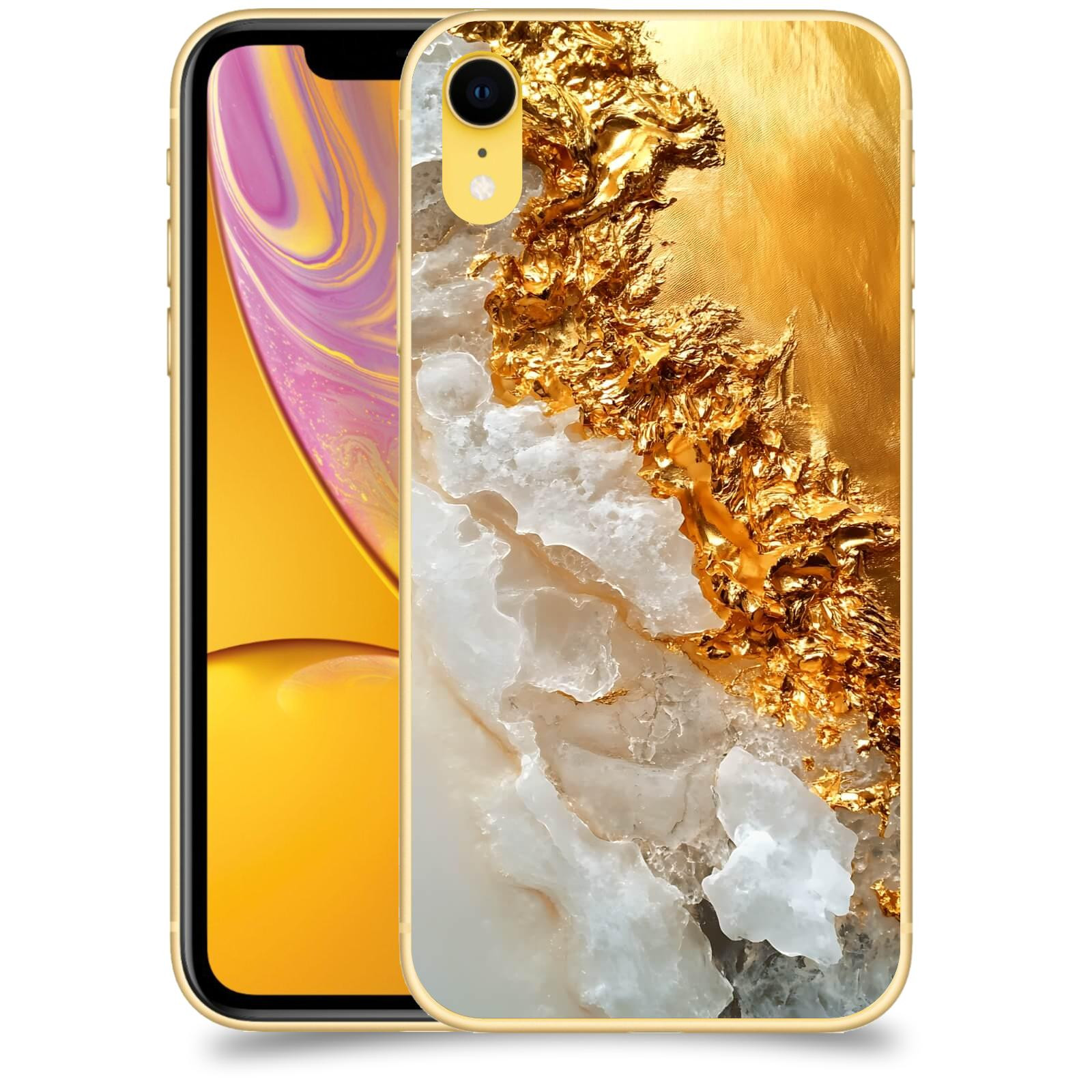 ACOVER Kryt na mobil Apple iPhone XR - Liquid Gold III