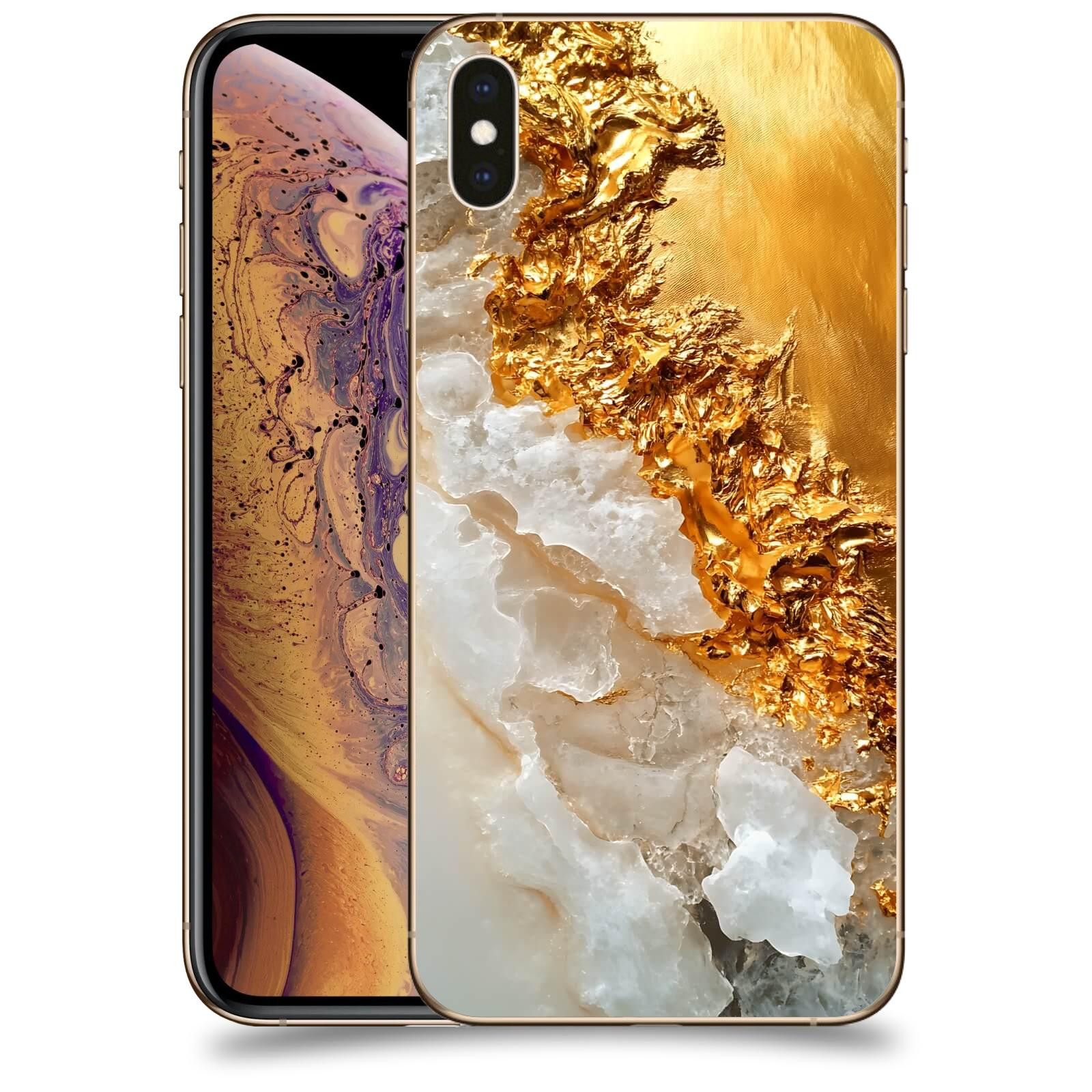 ACOVER Kryt na mobil Apple iPhone XS Max - Liquid Gold III