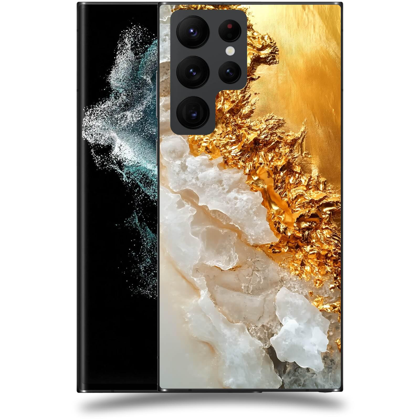 ACOVER Kryt na mobil Samsung Galaxy S22 Ultra 5G - Liquid Gold III