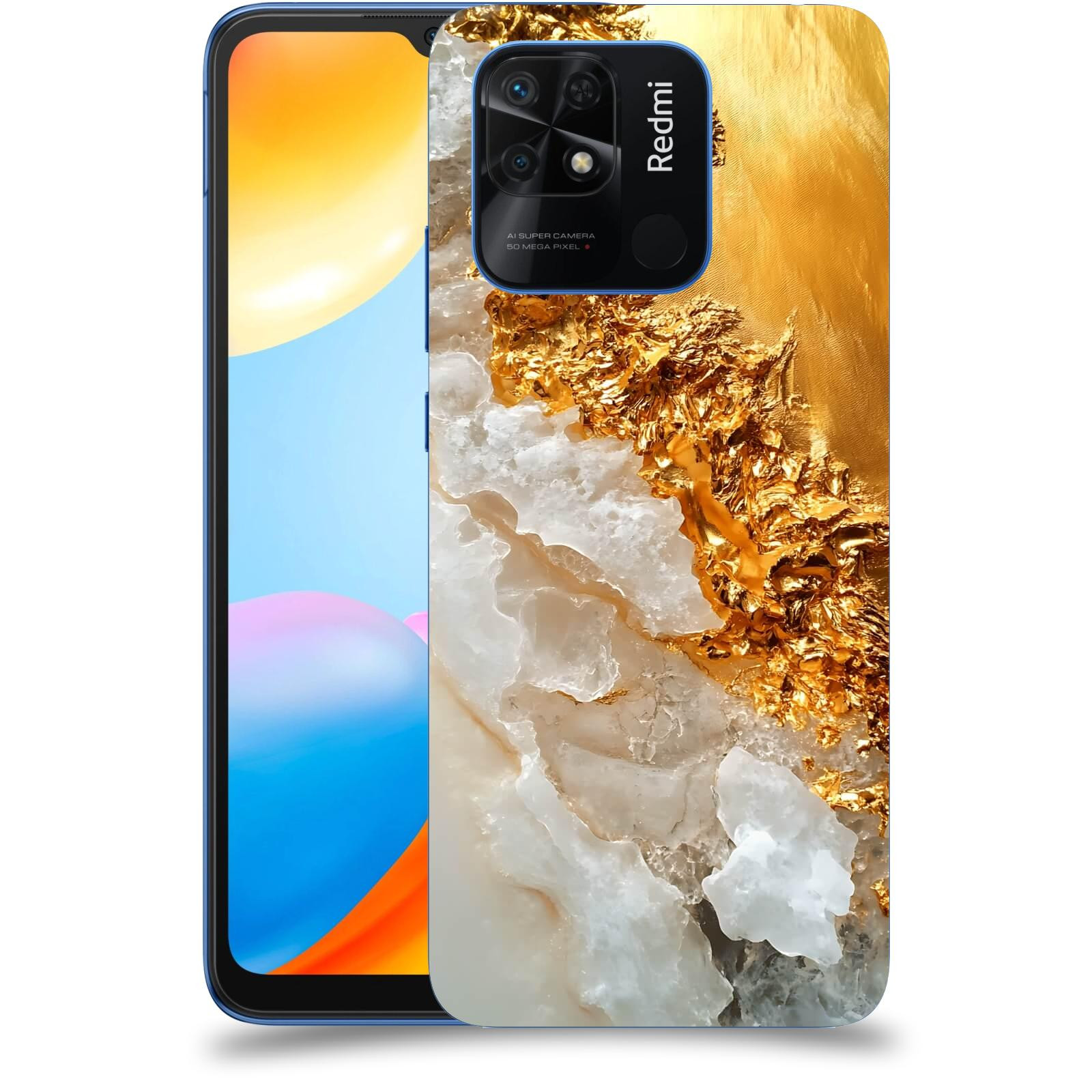 ACOVER Kryt na mobil Xiaomi Redmi 10C - Liquid Gold III