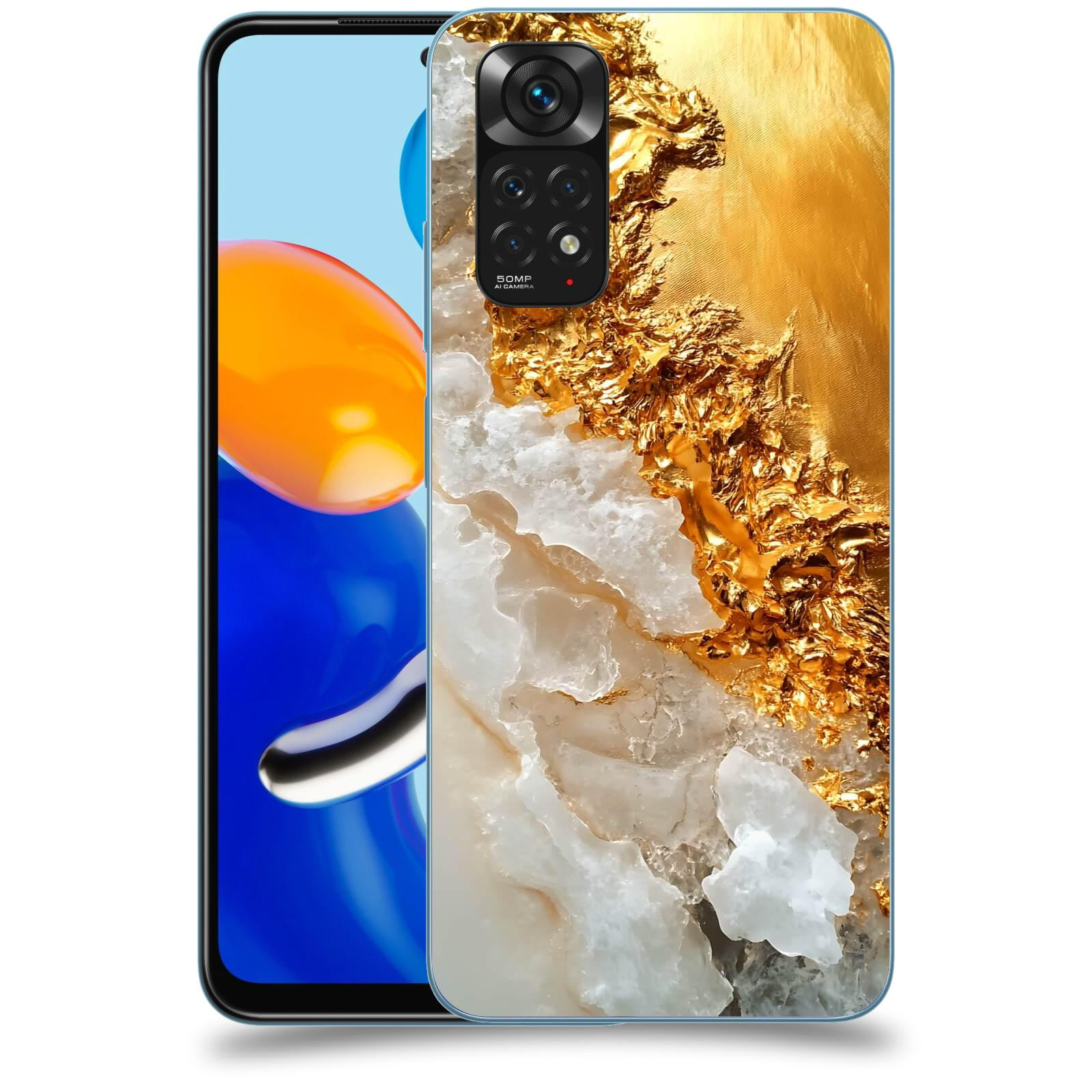 ACOVER Kryt na mobil Xiaomi Redmi Note 11 - Liquid Gold III