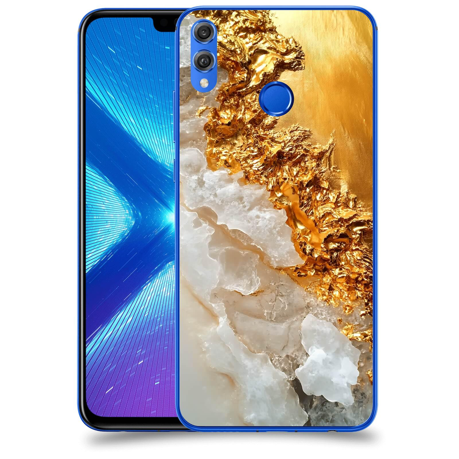 ACOVER Kryt na mobil Honor 8X - Liquid Gold III