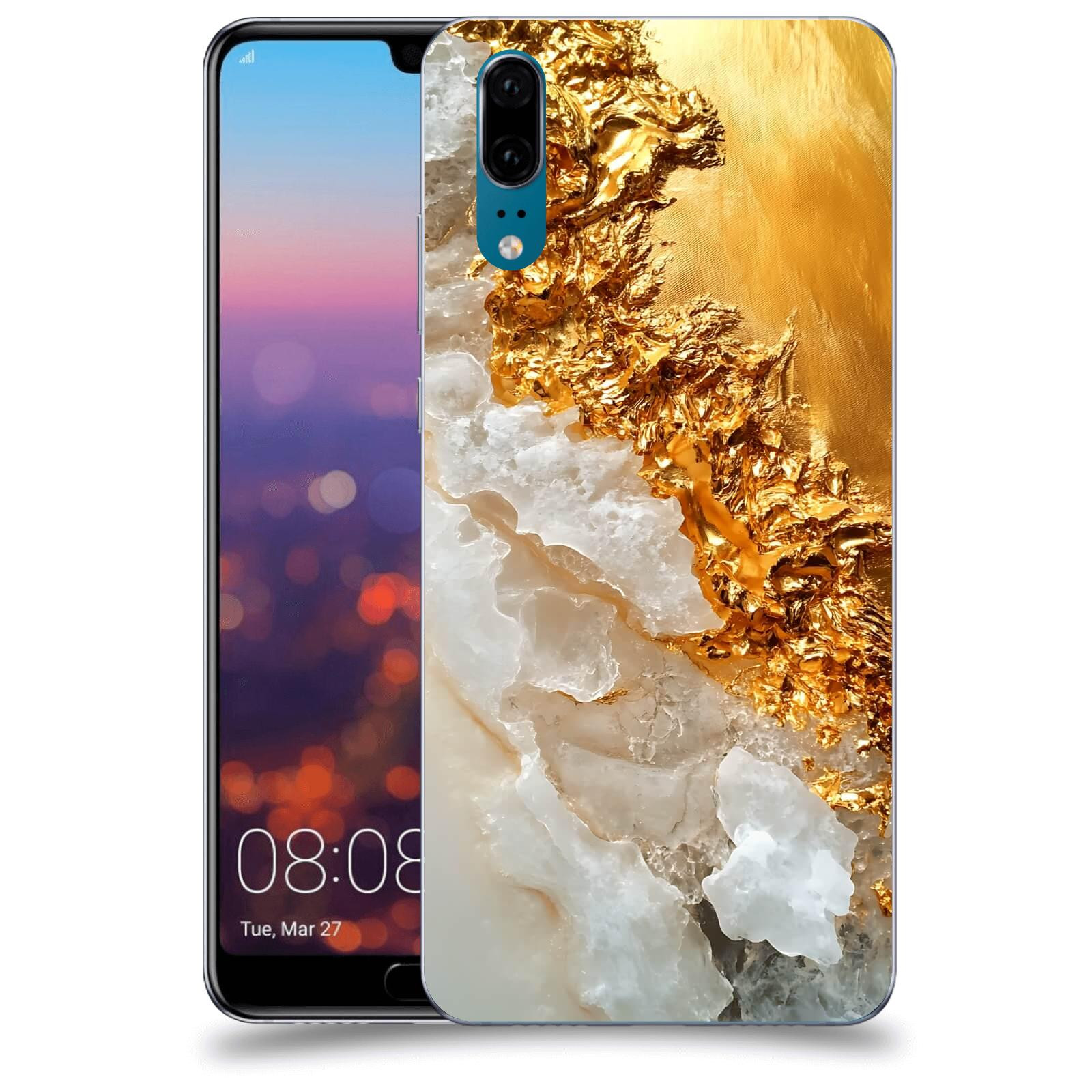 ACOVER Kryt na mobil Huawei P20 - Liquid Gold III
