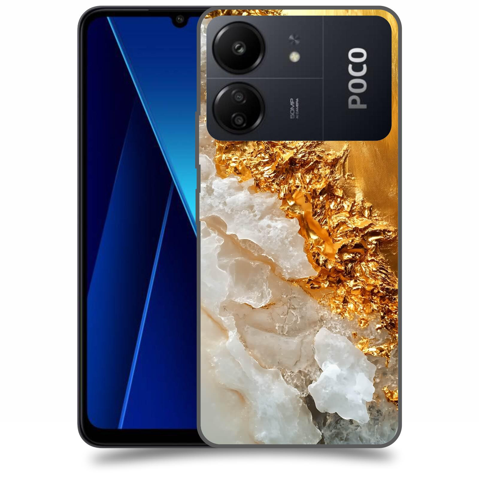 ACOVER Kryt na mobil Poco C65 - Liquid Gold III