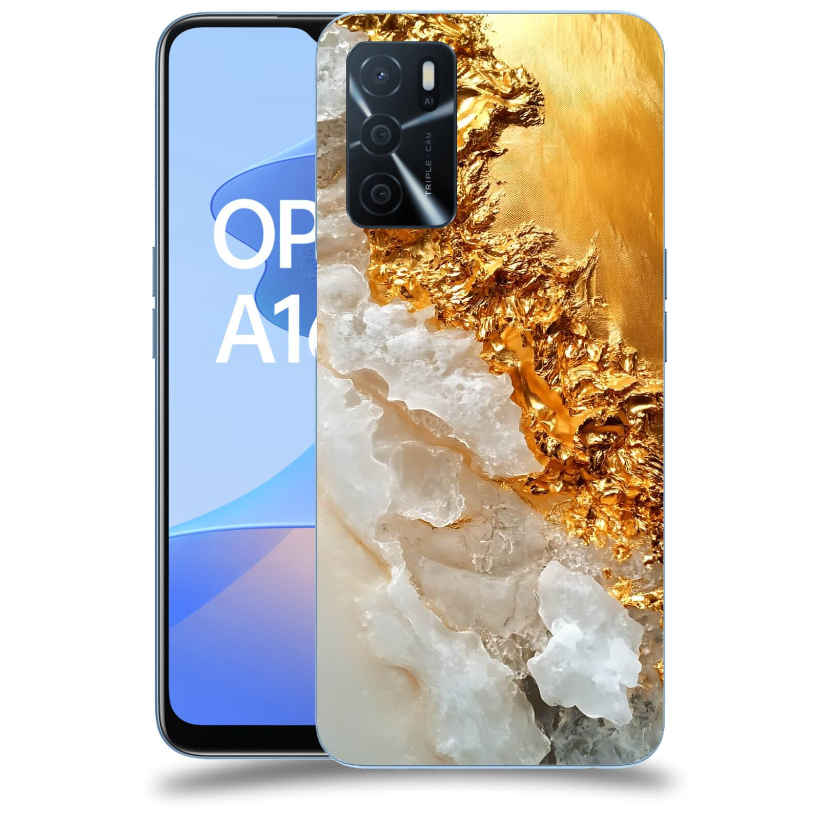 ACOVER Kryt na mobil OPPO A16s - Liquid Gold III