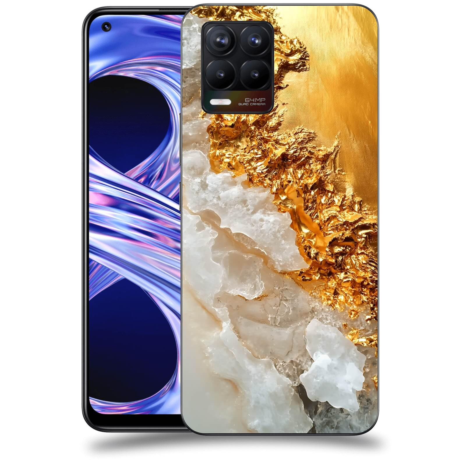 ACOVER Kryt na mobil Realme 8 - Liquid Gold III