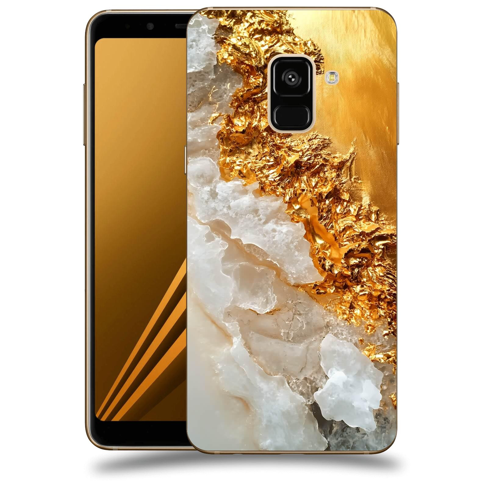 ACOVER Kryt na mobil Samsung Galaxy A8 2018 A530F - Liquid Gold III