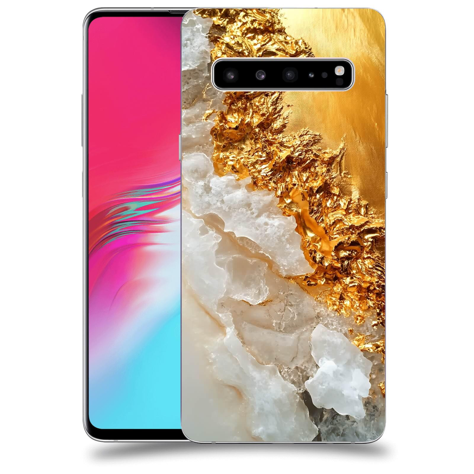 ACOVER Kryt na mobil Samsung Galaxy S10 G973 - Liquid Gold III