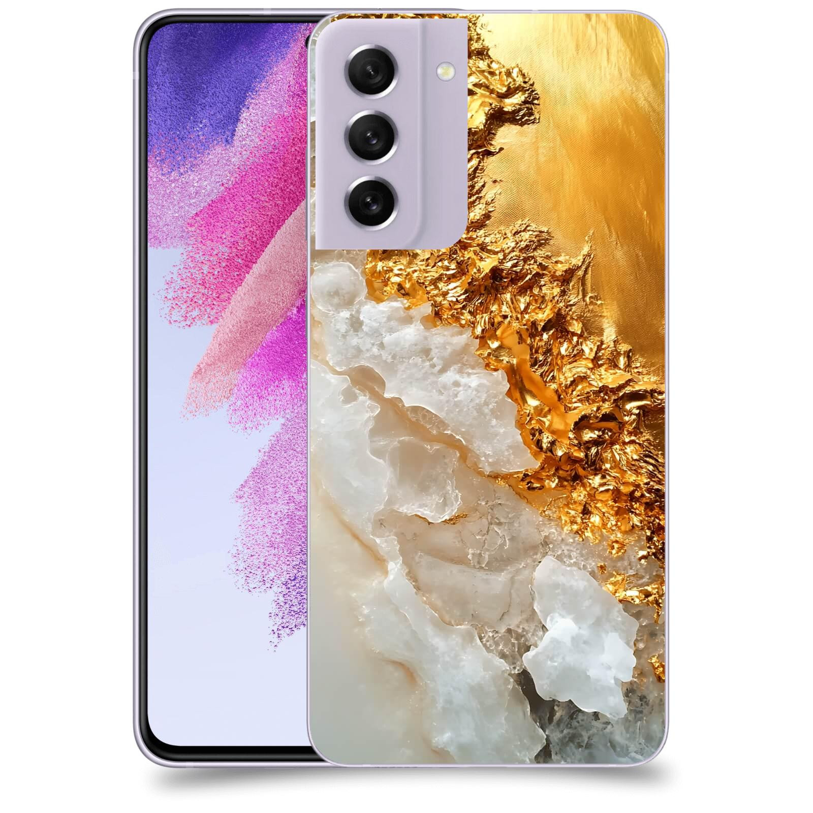 ACOVER Kryt na mobil Samsung Galaxy S21 FE 5G - Liquid Gold III