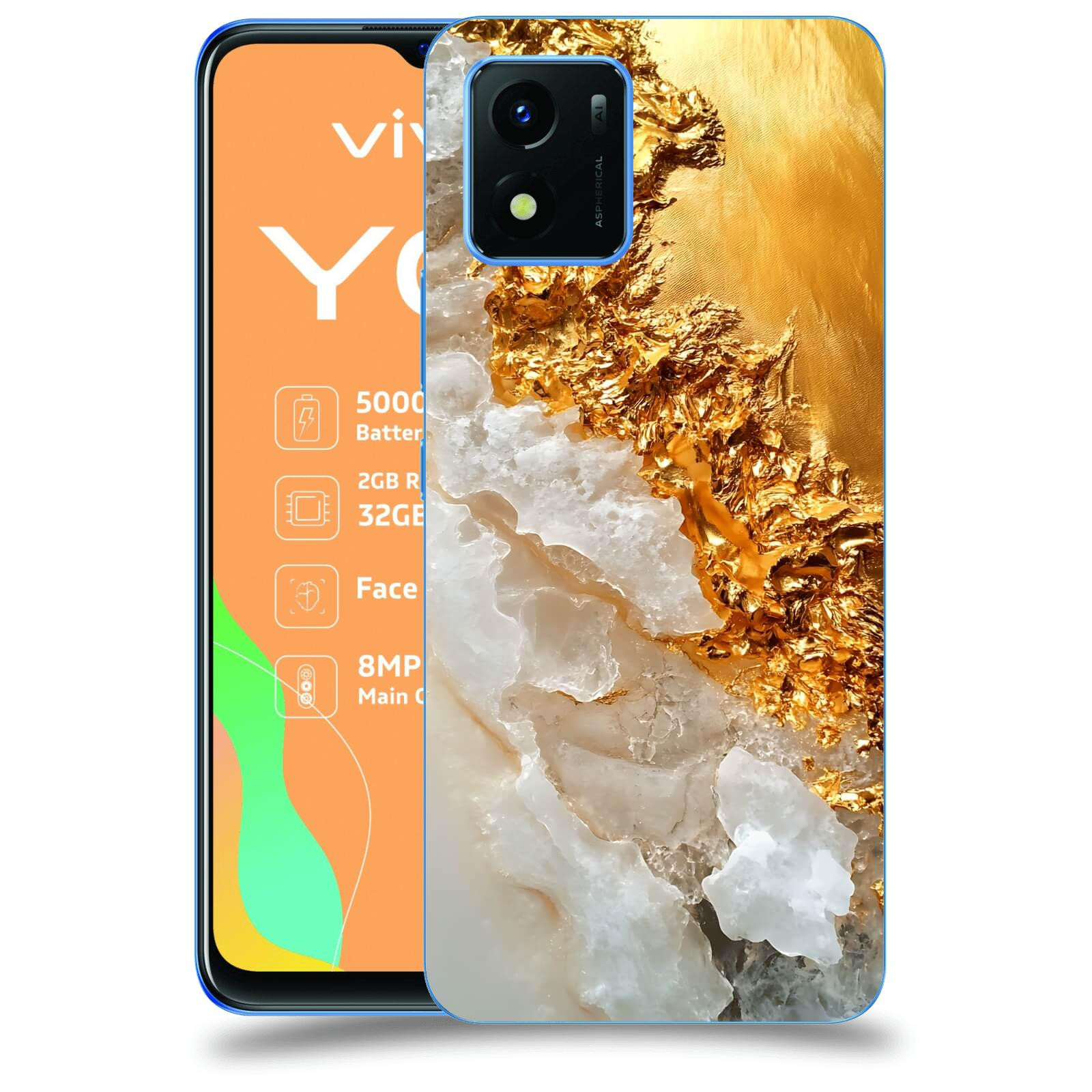 ACOVER Kryt na mobil Vivo Y01 - Liquid Gold III