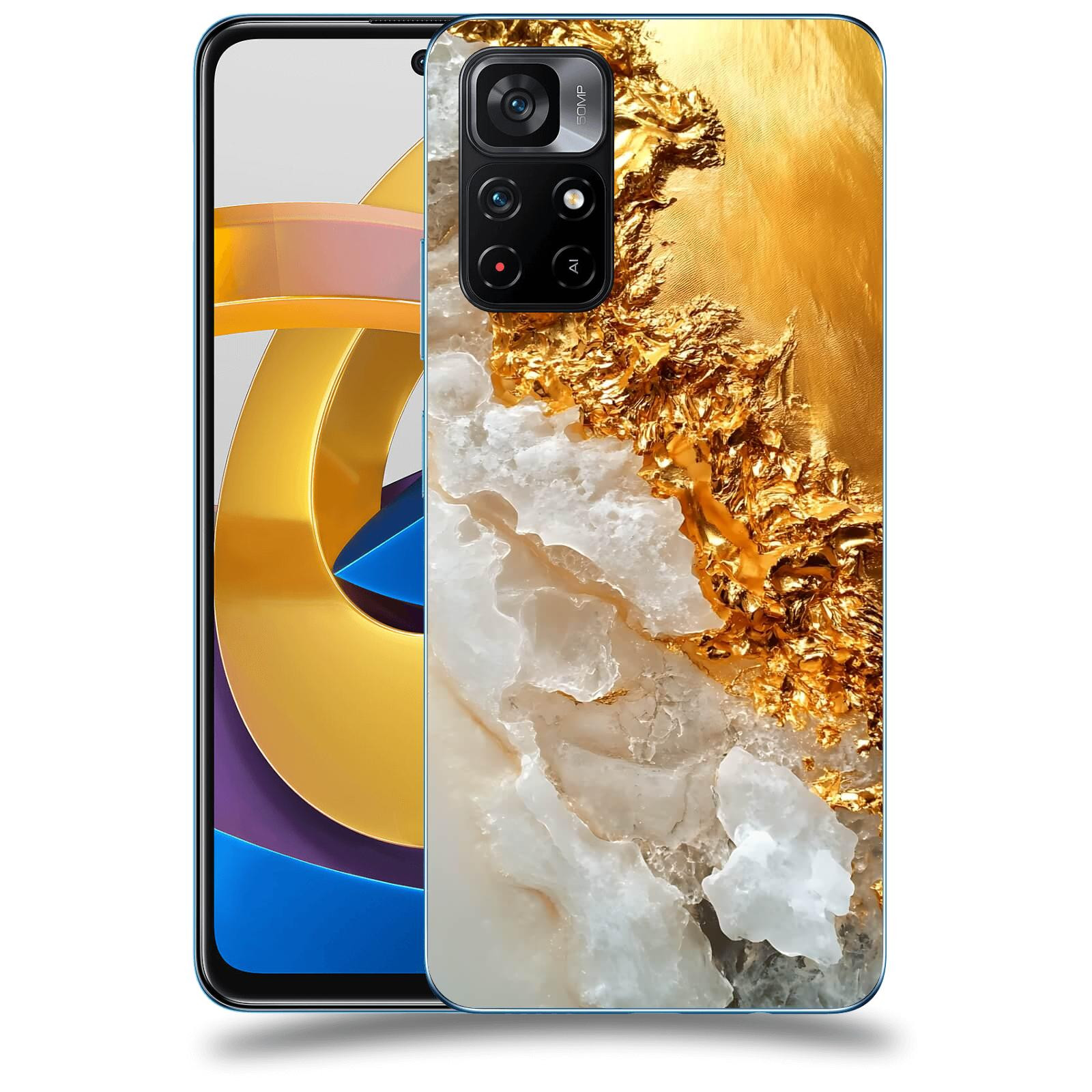 ACOVER Kryt na mobil Xiaomi Poco M4 Pro - Liquid Gold III