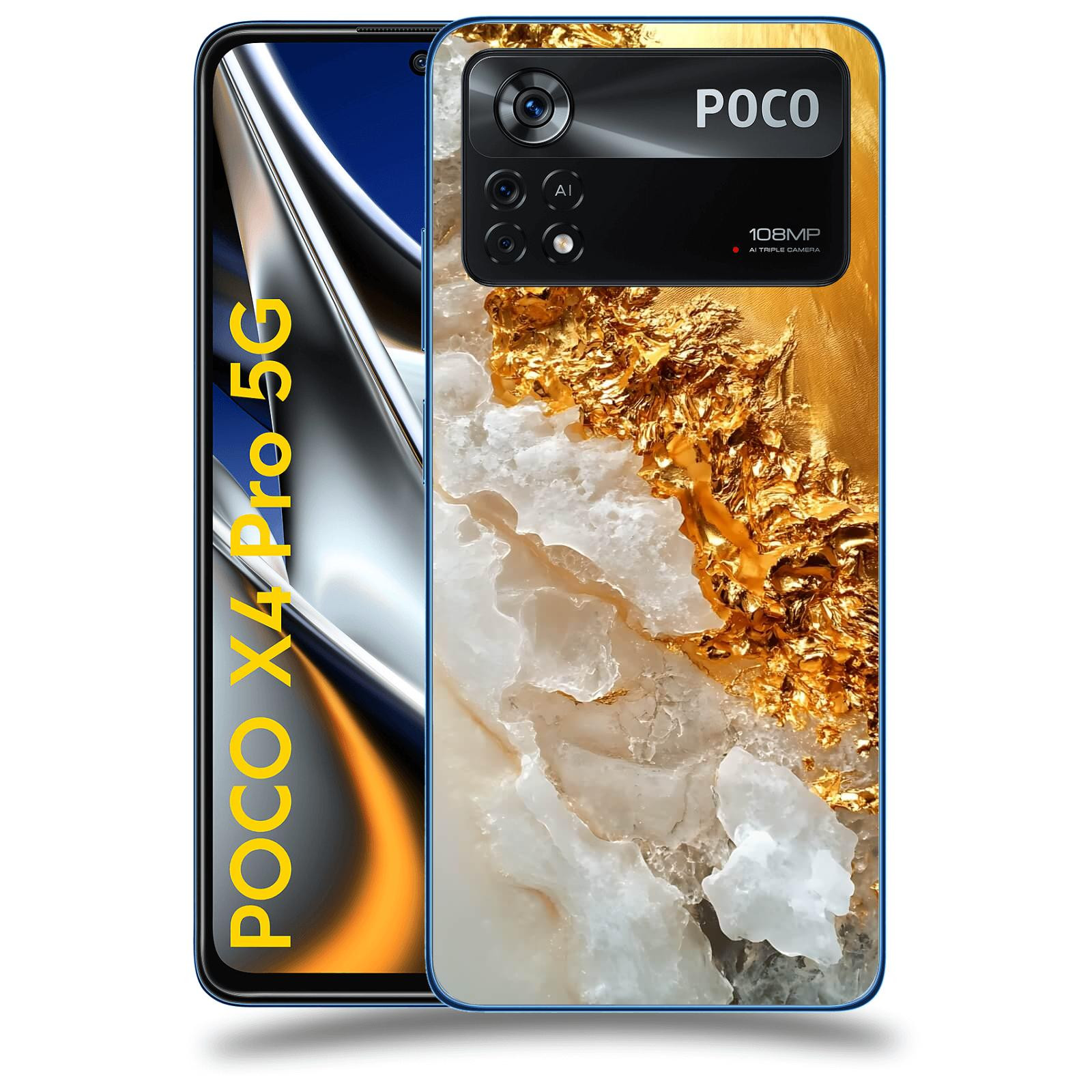 ACOVER Kryt na mobil Xiaomi Poco X4 Pro 5G - Liquid Gold III