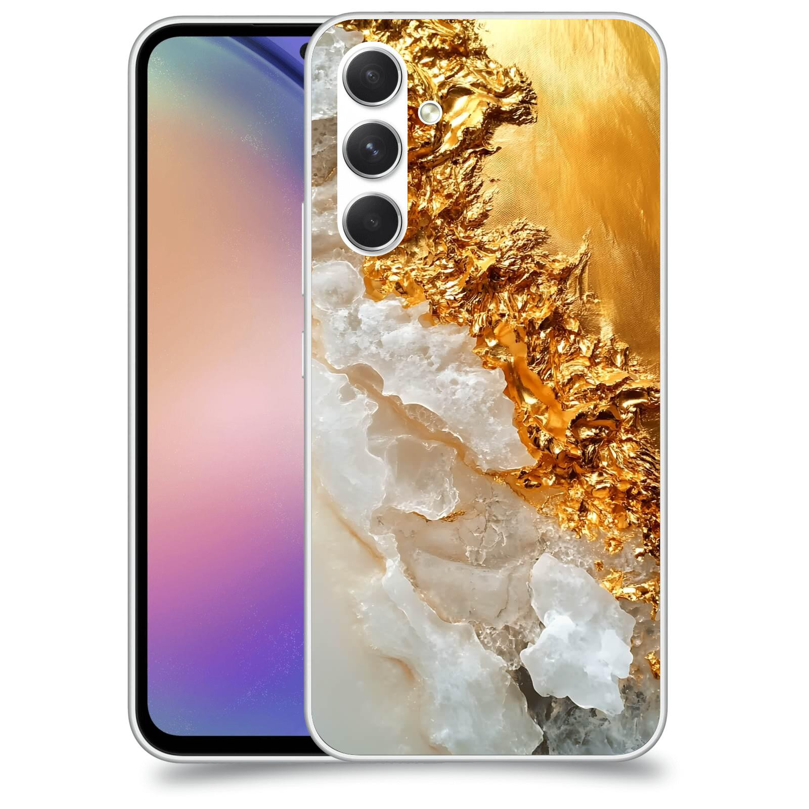 ACOVER Kryt na mobil Samsung Galaxy M54 5G - Liquid Gold III